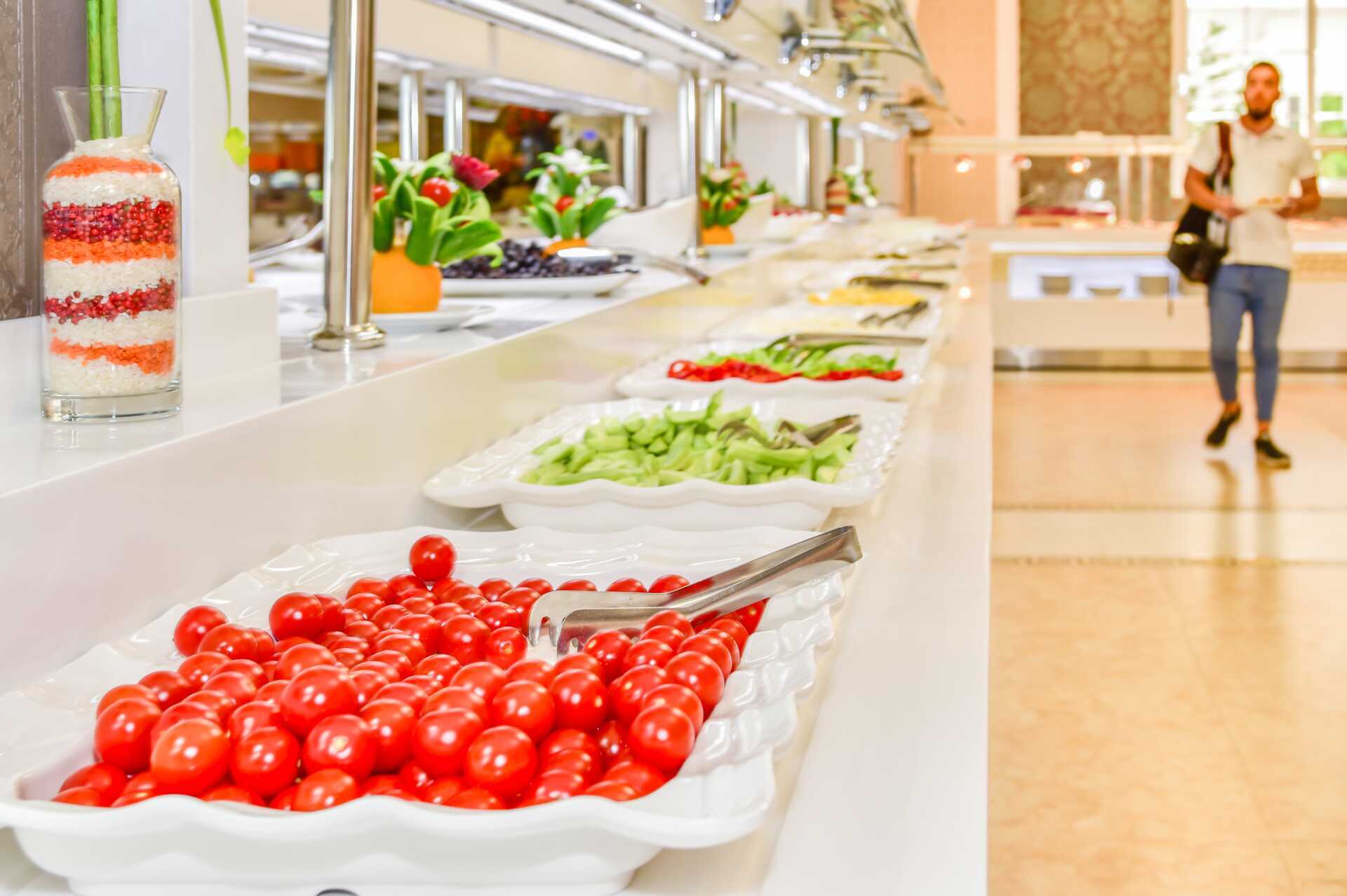 Restaurant på Fafa Premium på Durres riviera i Albania.