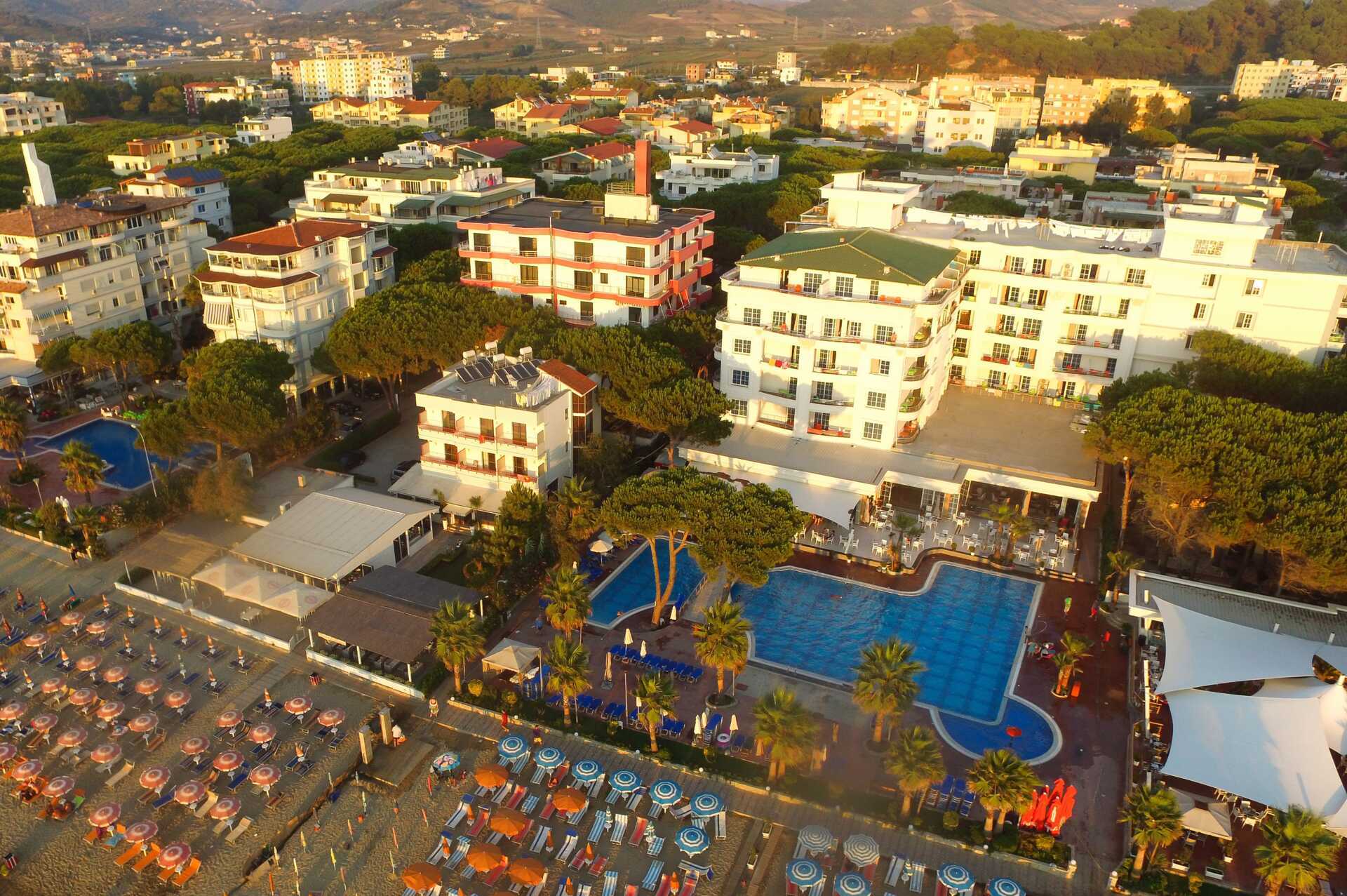 Hotell Fafa Premium på Durres riviera i Albania.