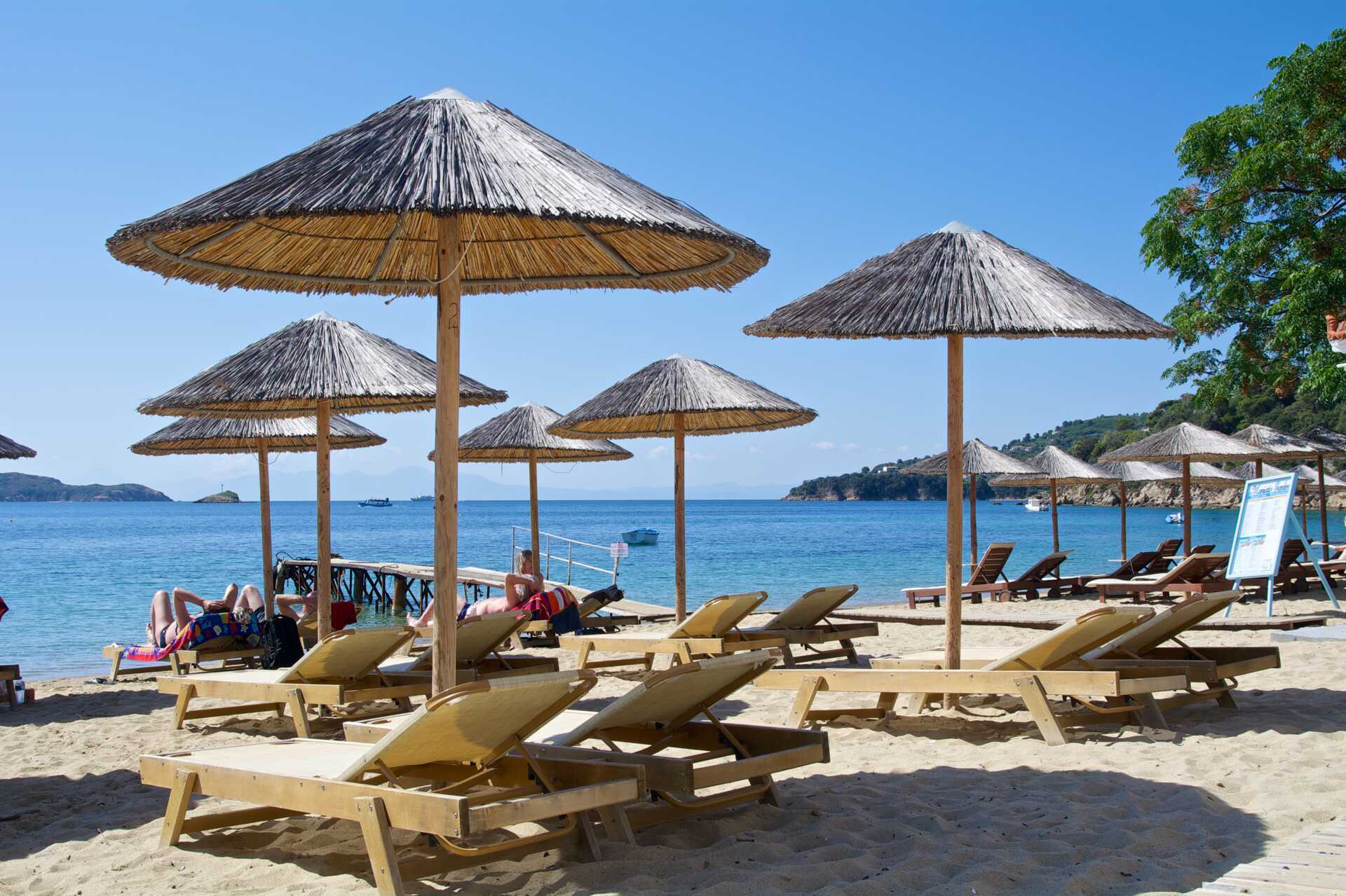 Stranden ved hotellet