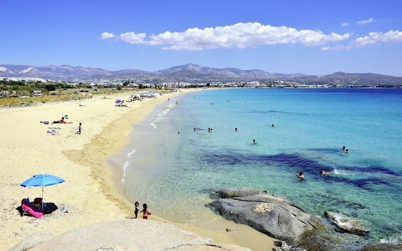 Stranden i Agios Prokopios