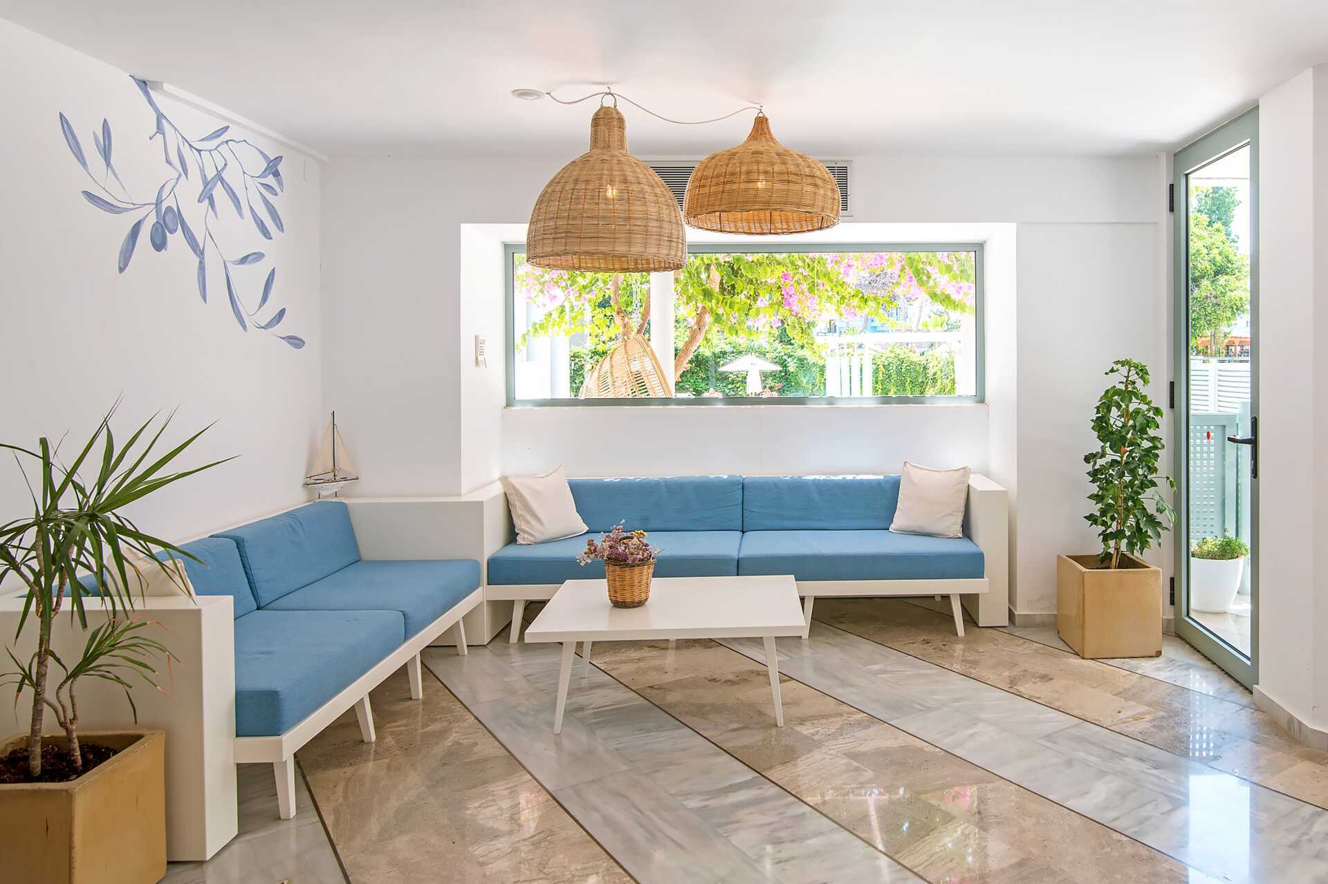 Resepsjonen på Alia Beach i Hersonissos, Kreta.