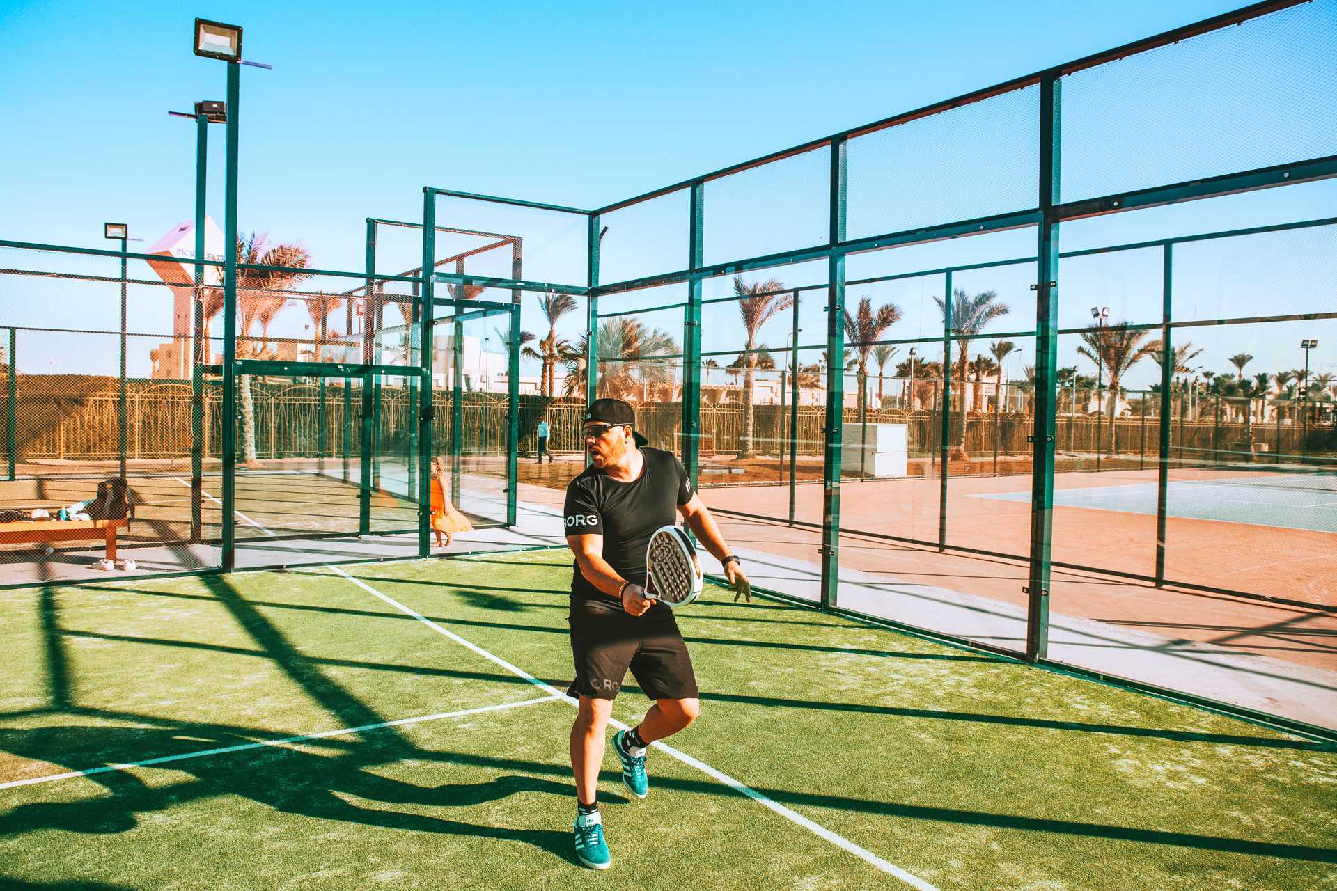 Padel på Aqua Vista i Hurghada, Egypt.
