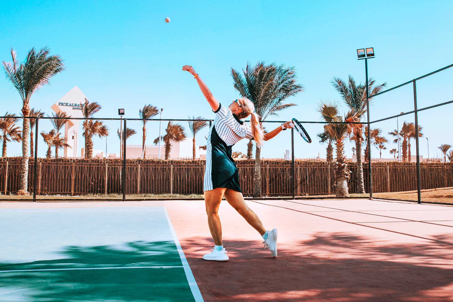 Tennis på Aqua Vista i Hurghada, Egypt.