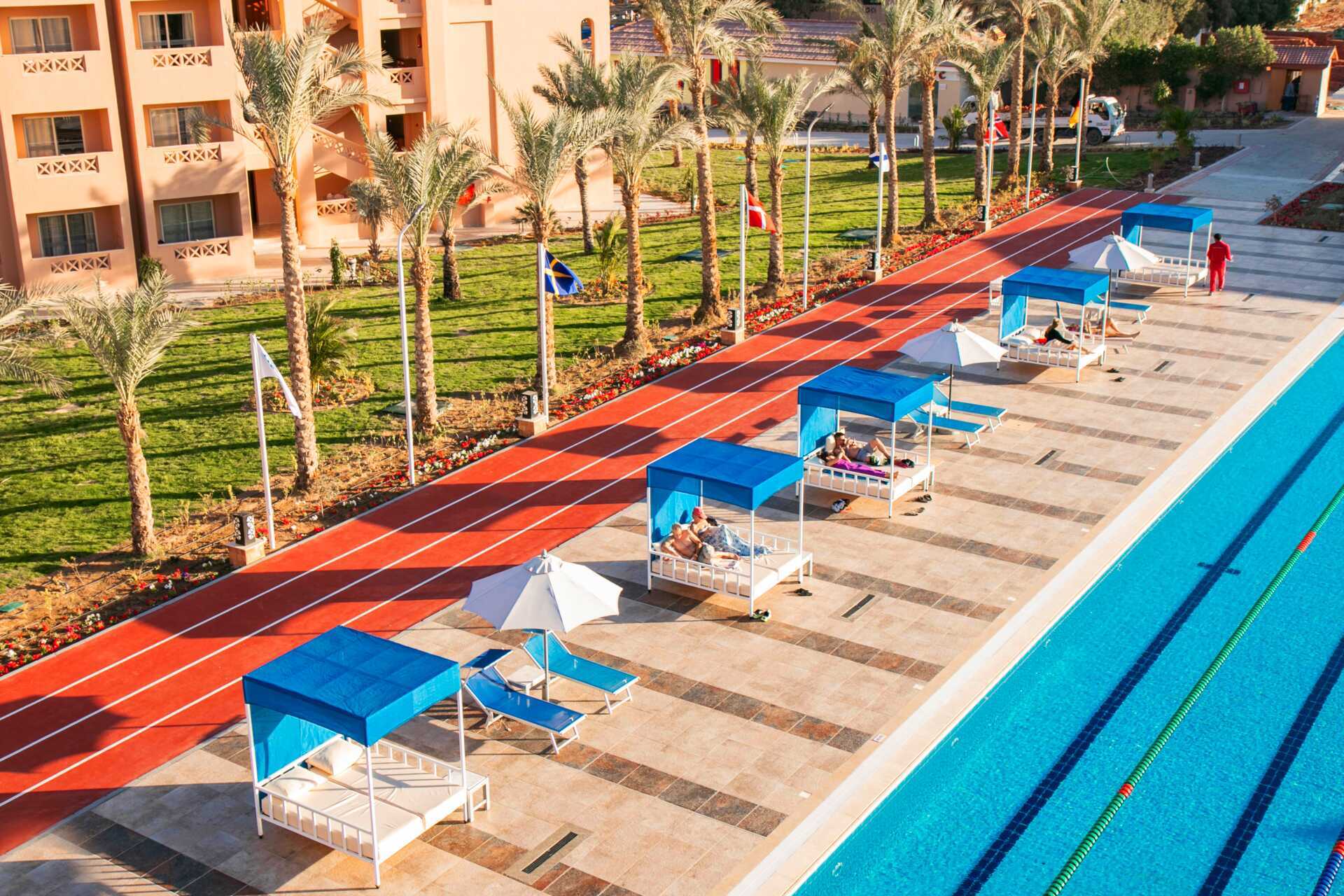 Lobbyen til Aqua Vista i Hurghada, Egypt.