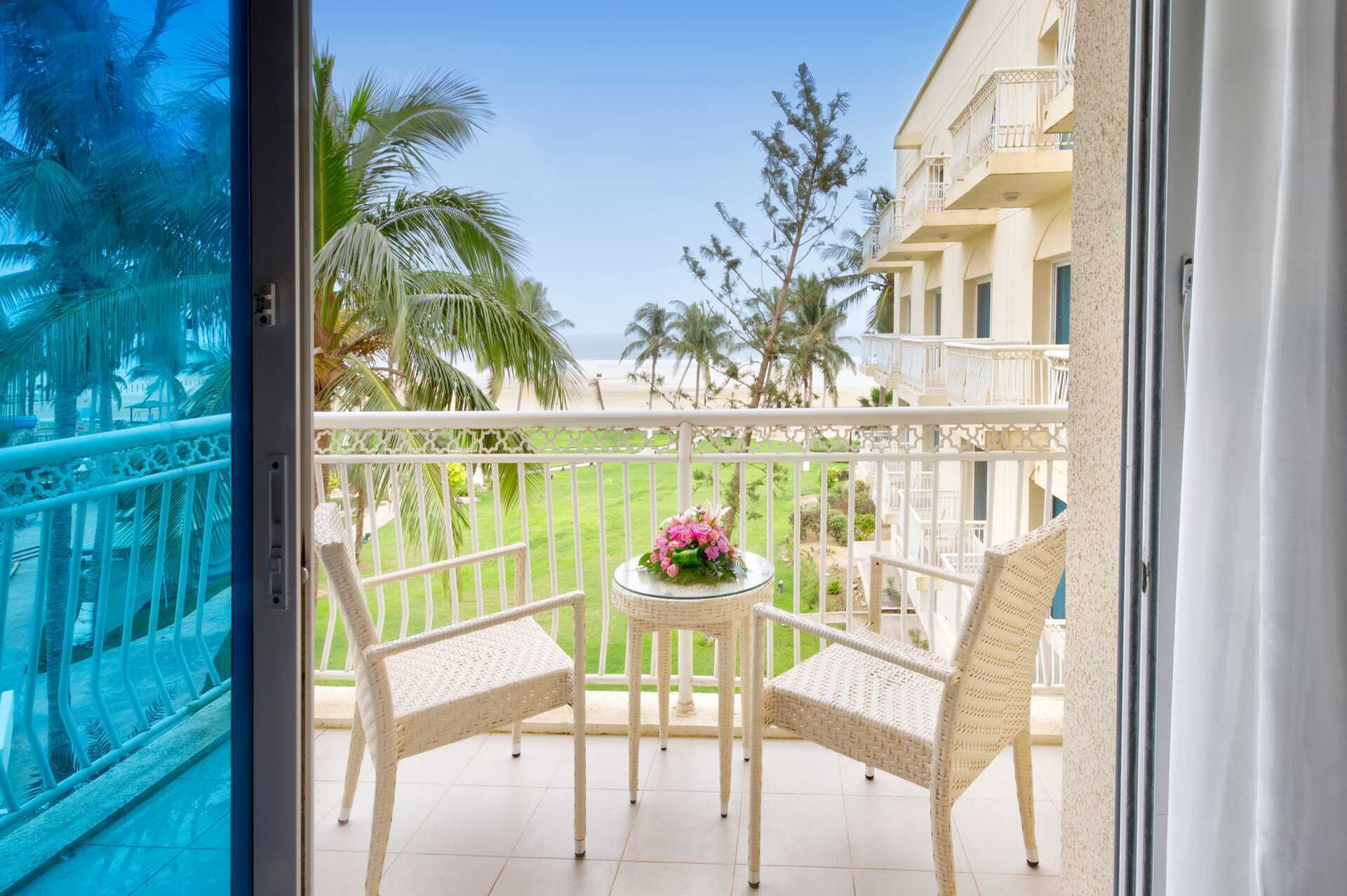 Balkongen på Hilton Salalah Resort, Oman.