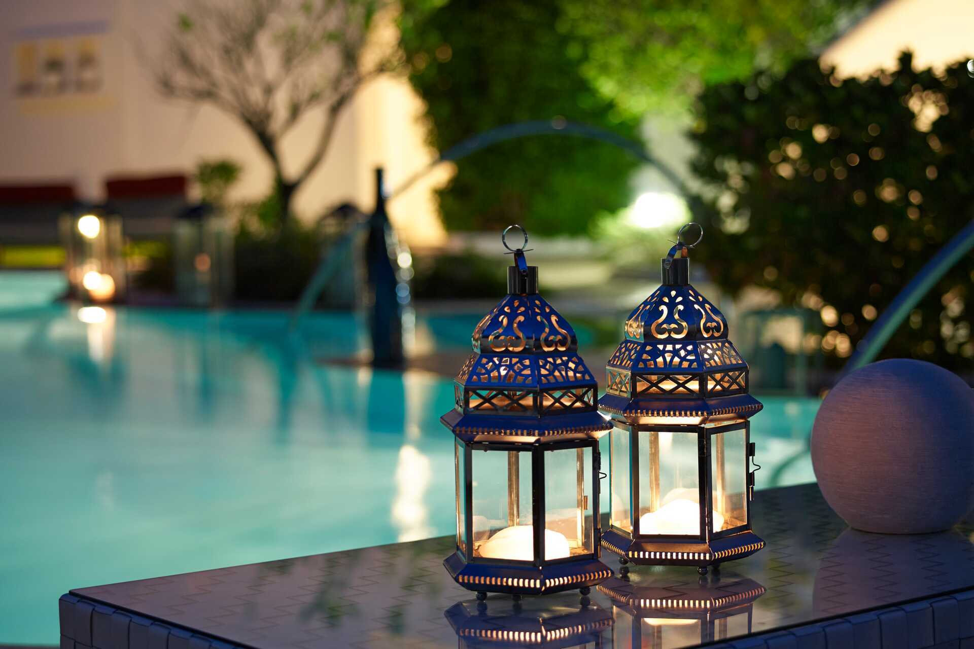 Bar på Esperos Village Blue &amp; Spa i Rhodos, Hellas.