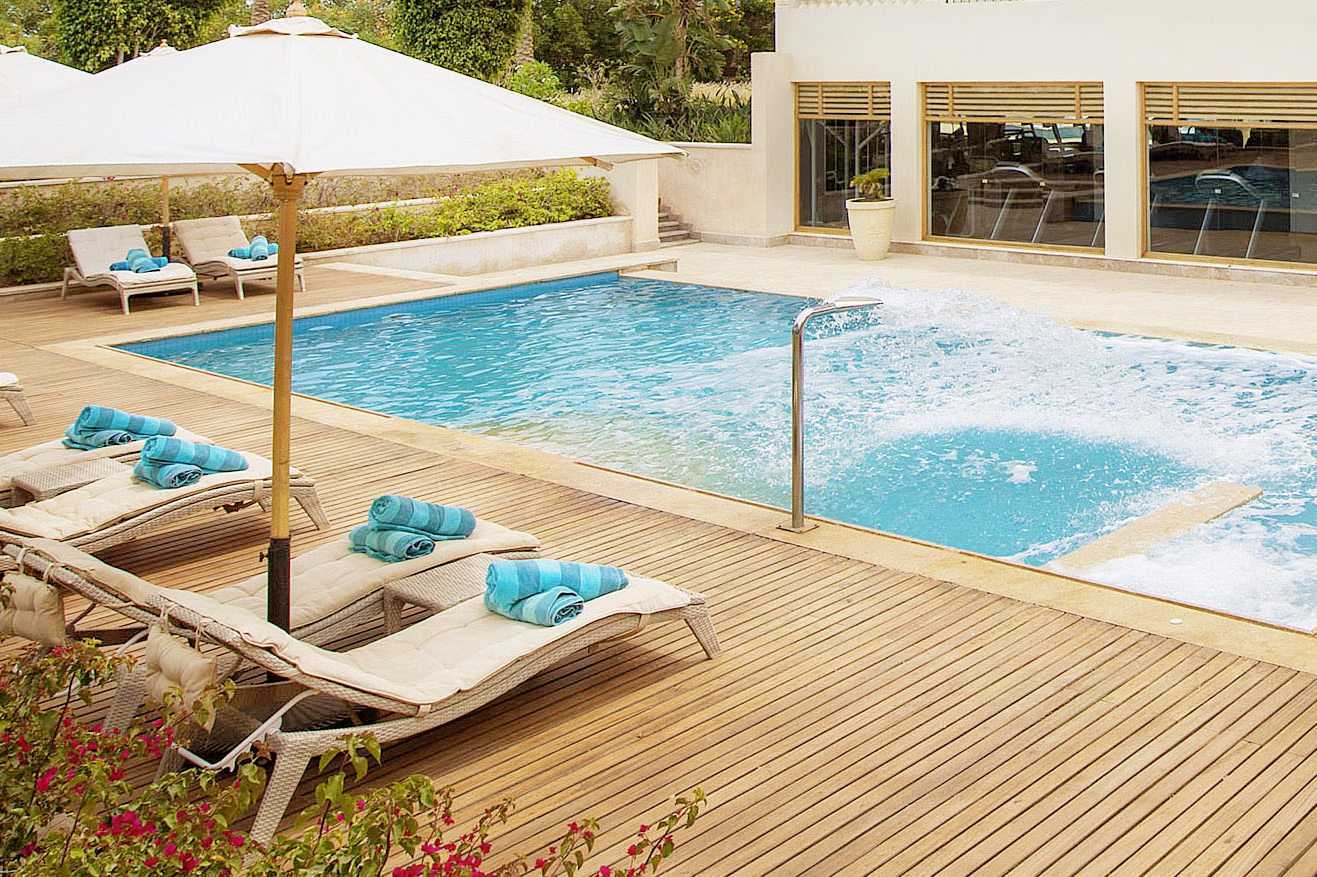 Basseng på Baron Palace Resort i Sahl Hasheesh, Egypt.