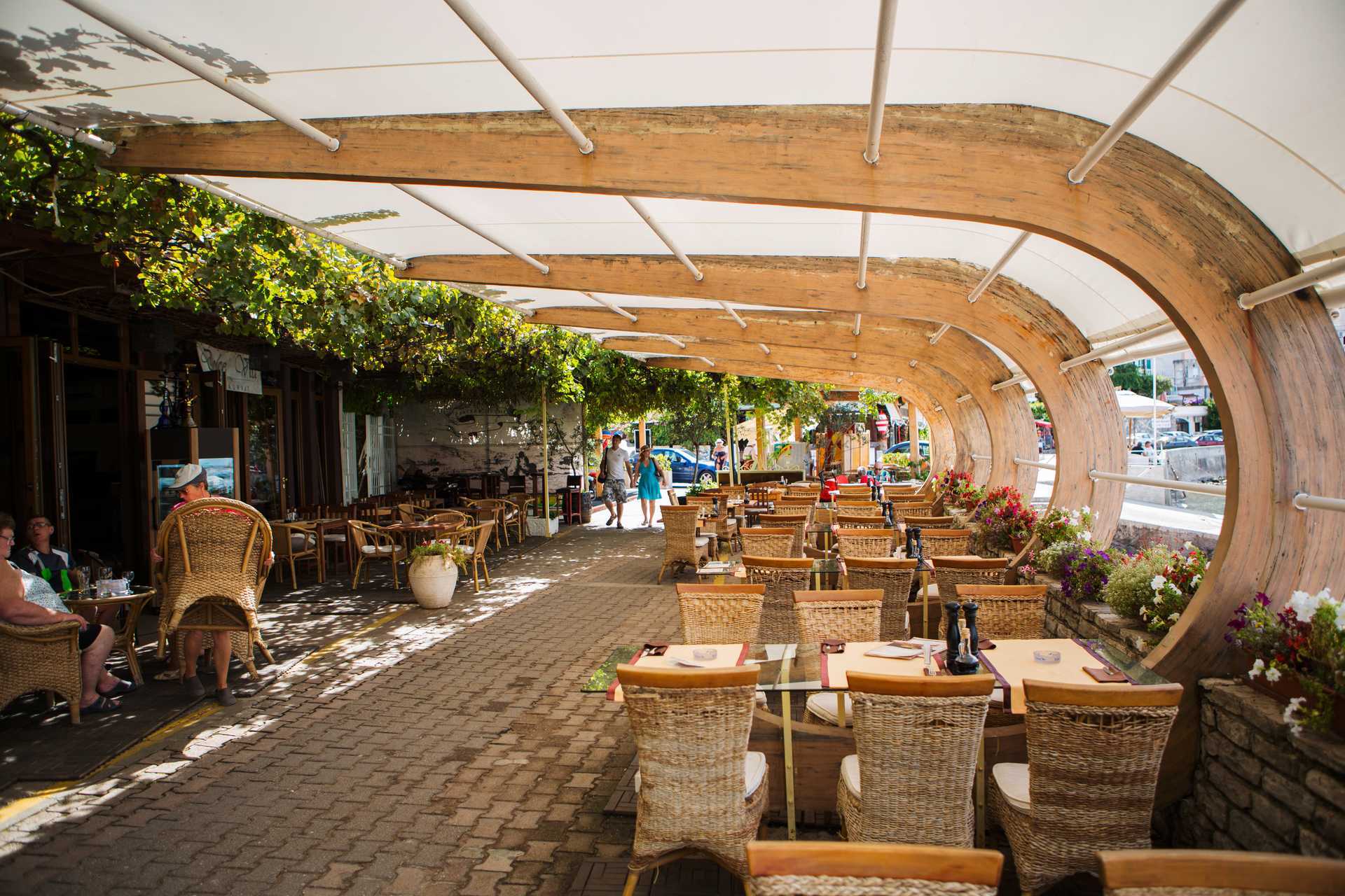 Der er mange hyggelige restauranter i Becici i Montenegro