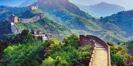 Beijing er mest kjent for Den kinesiske mur som er 6 350 kilometer lang.