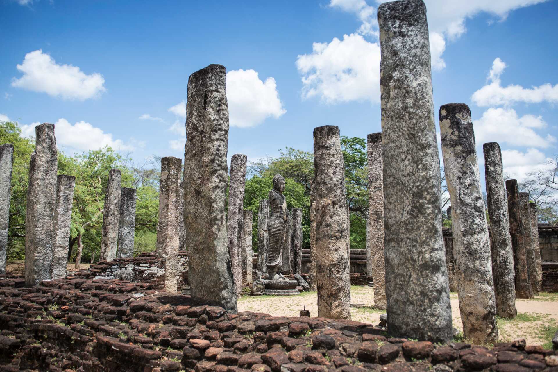 Ruinområdet i Polonnaruwa