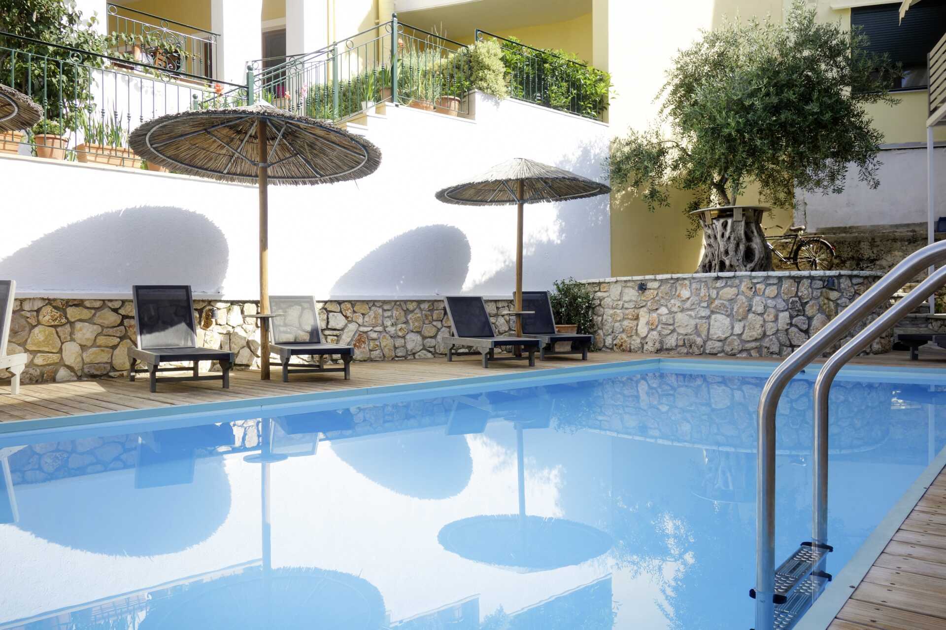 Basseng på Bianco i Parga, Hellas.