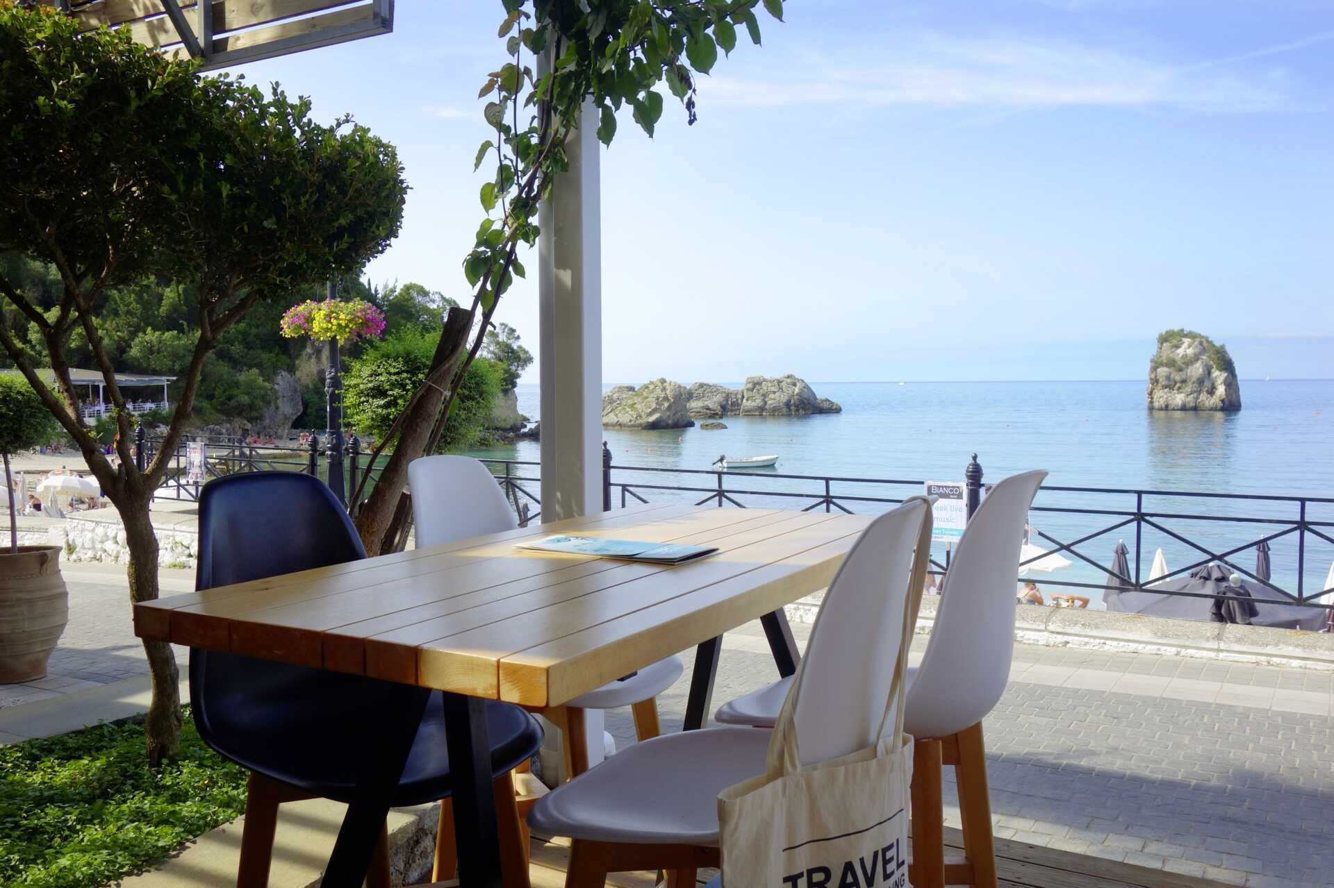 Restaurant på Bianco i Parga, Hellas.