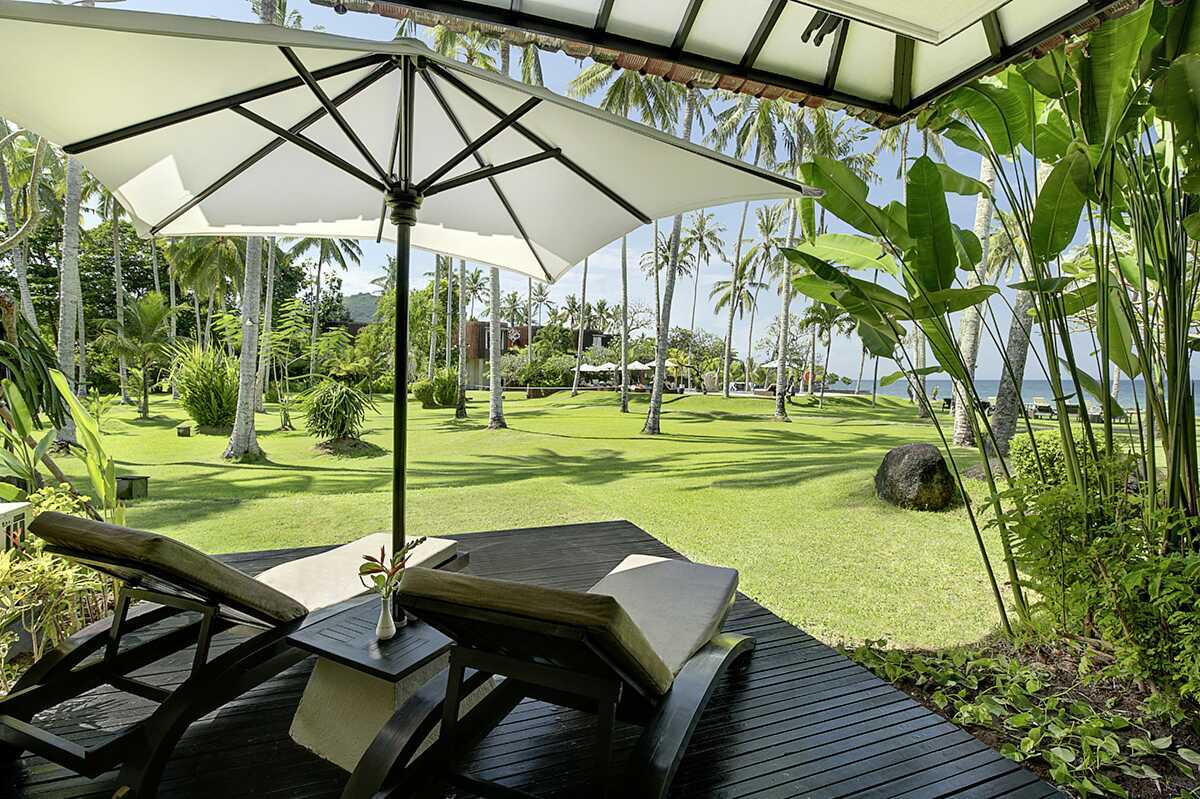 Deluxerom på Candi Beach Resort & Spa, Bali.