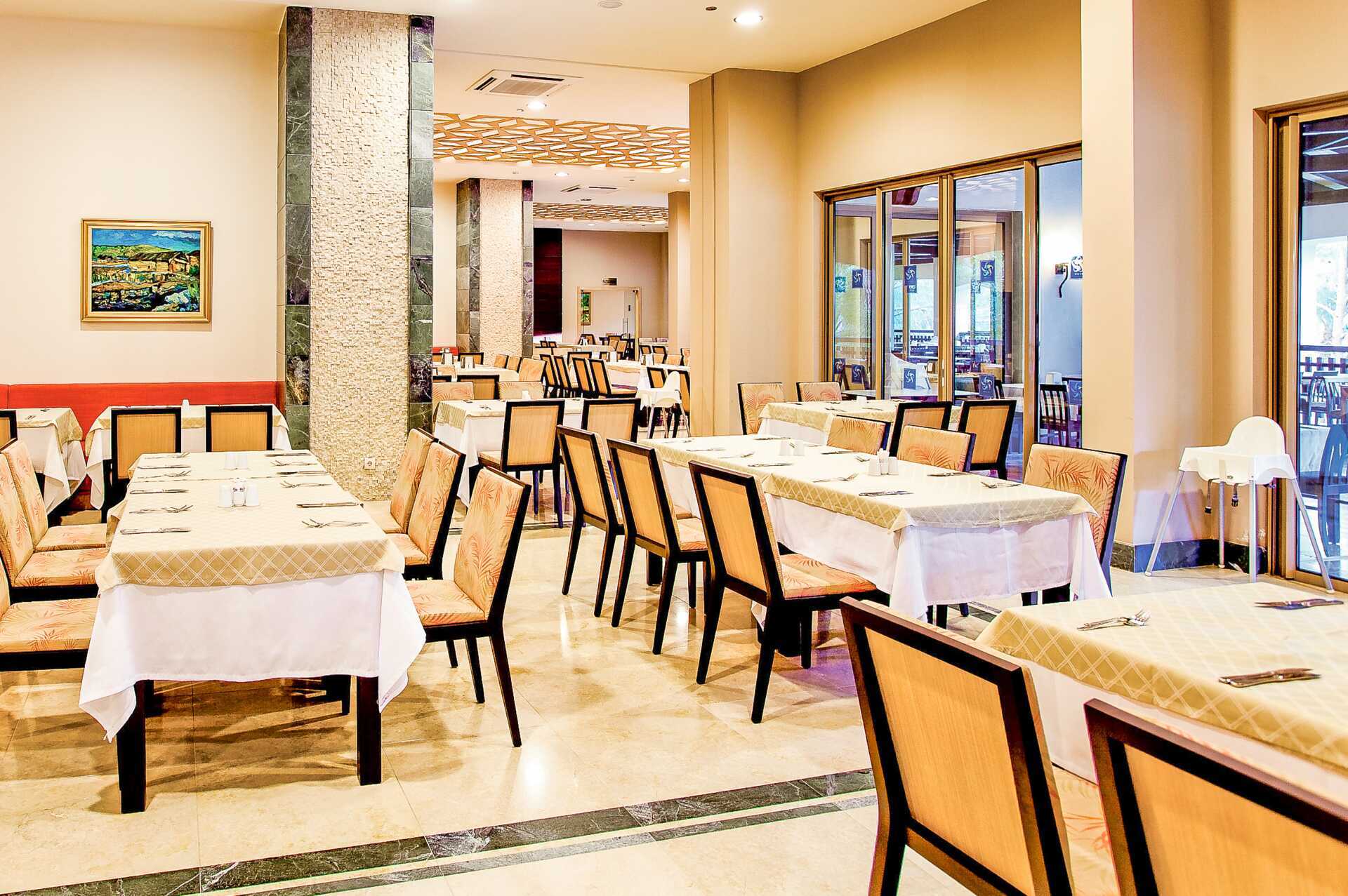 Restaurant på Melas Holiday Village i Side, Tyrkia.