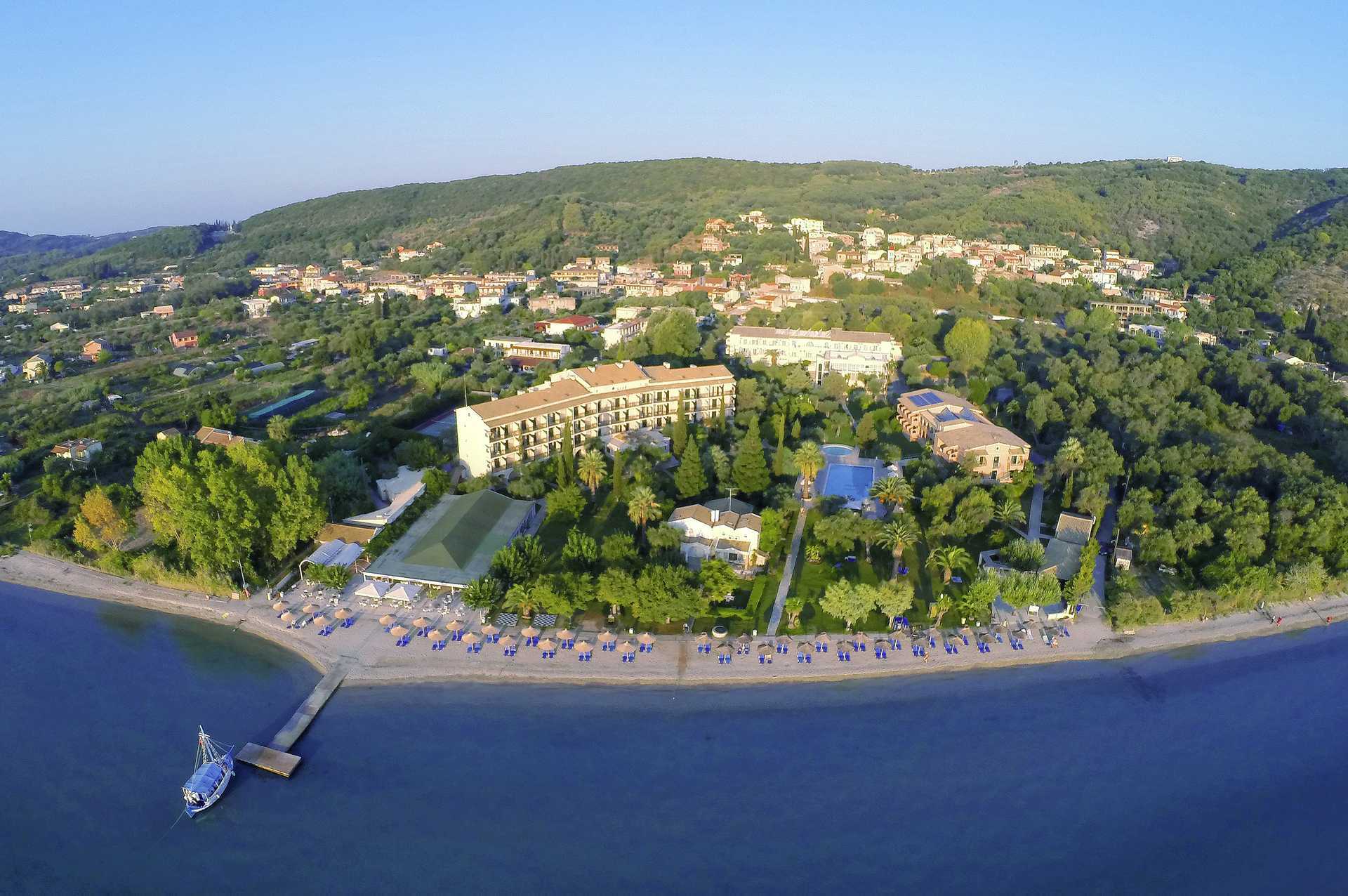 Delfinia Moraitika på Korfu, Hellas.