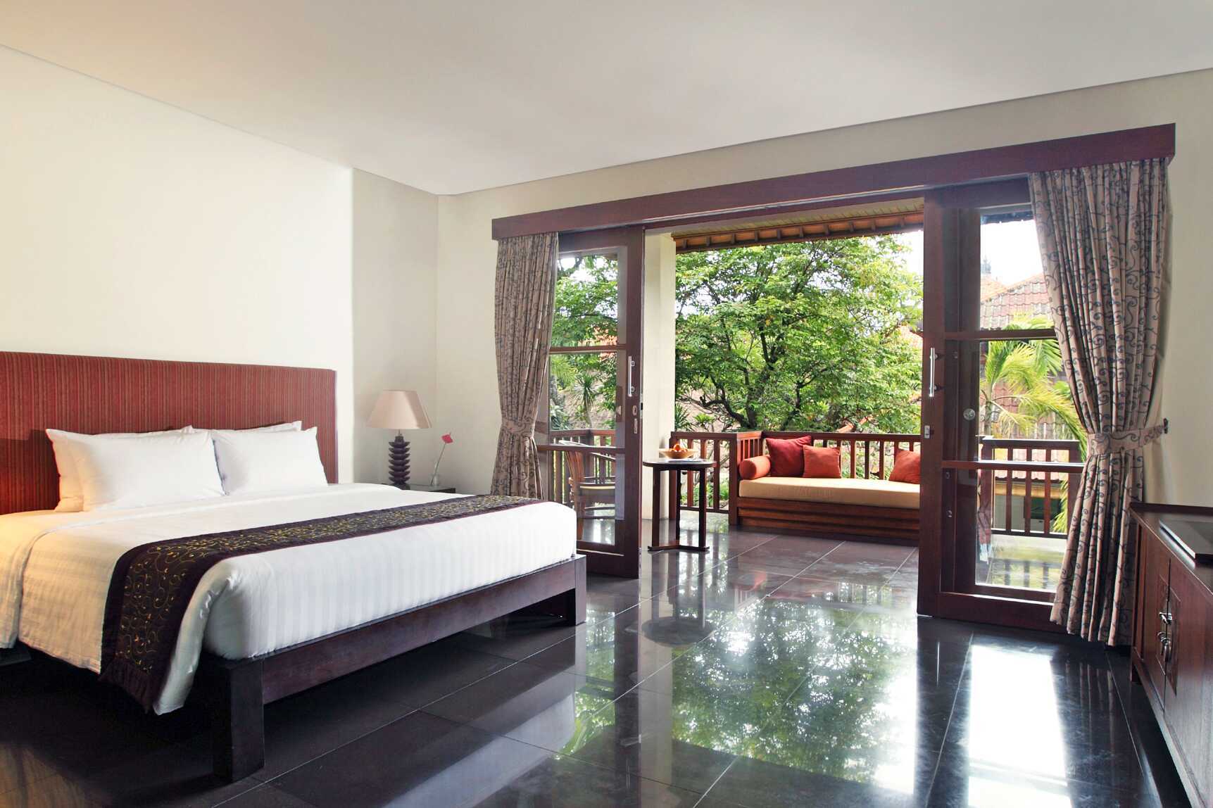 Deluxerom på Griya Santrian i Sanur, Bali.