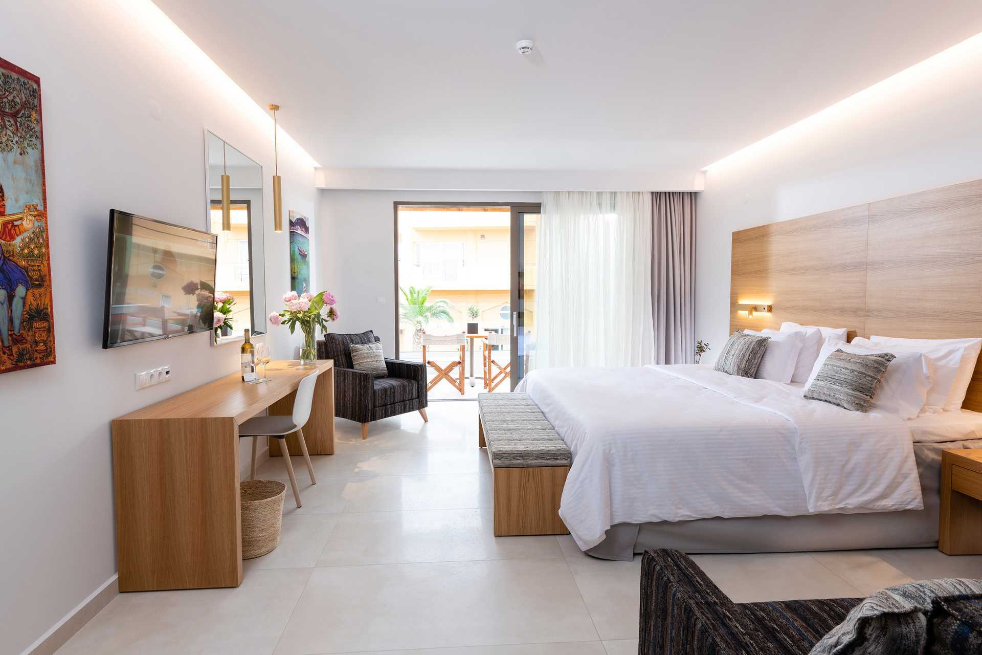 Deluxesuite med halvpensjon kun for voksne over 16 år på High Beach, Kreta.