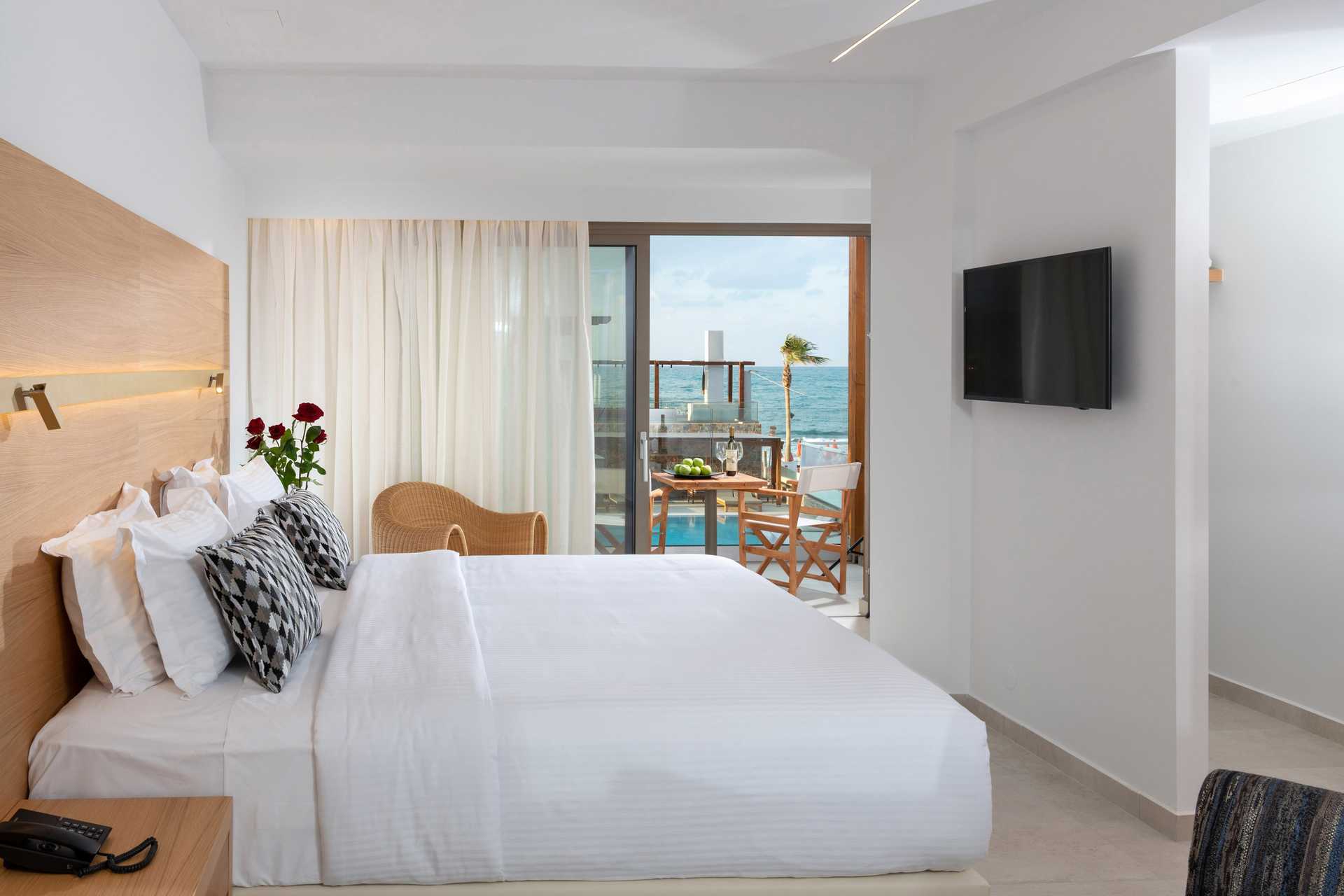 Deluxesuite med halvpensjon kun for voksne over 16 år på High Beach, Kreta.