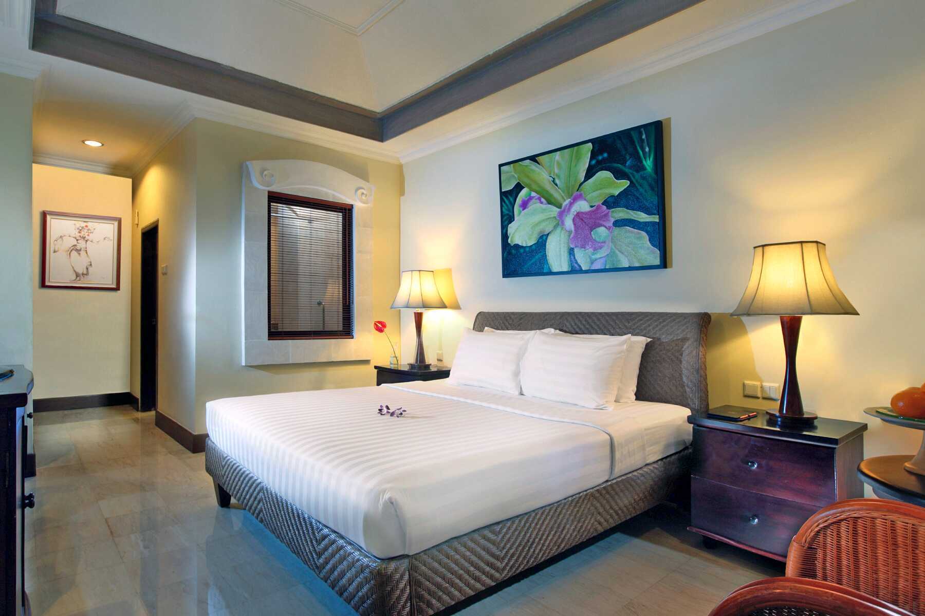 Dobbeltrom på Puri Santrian i Sanur, Bali.