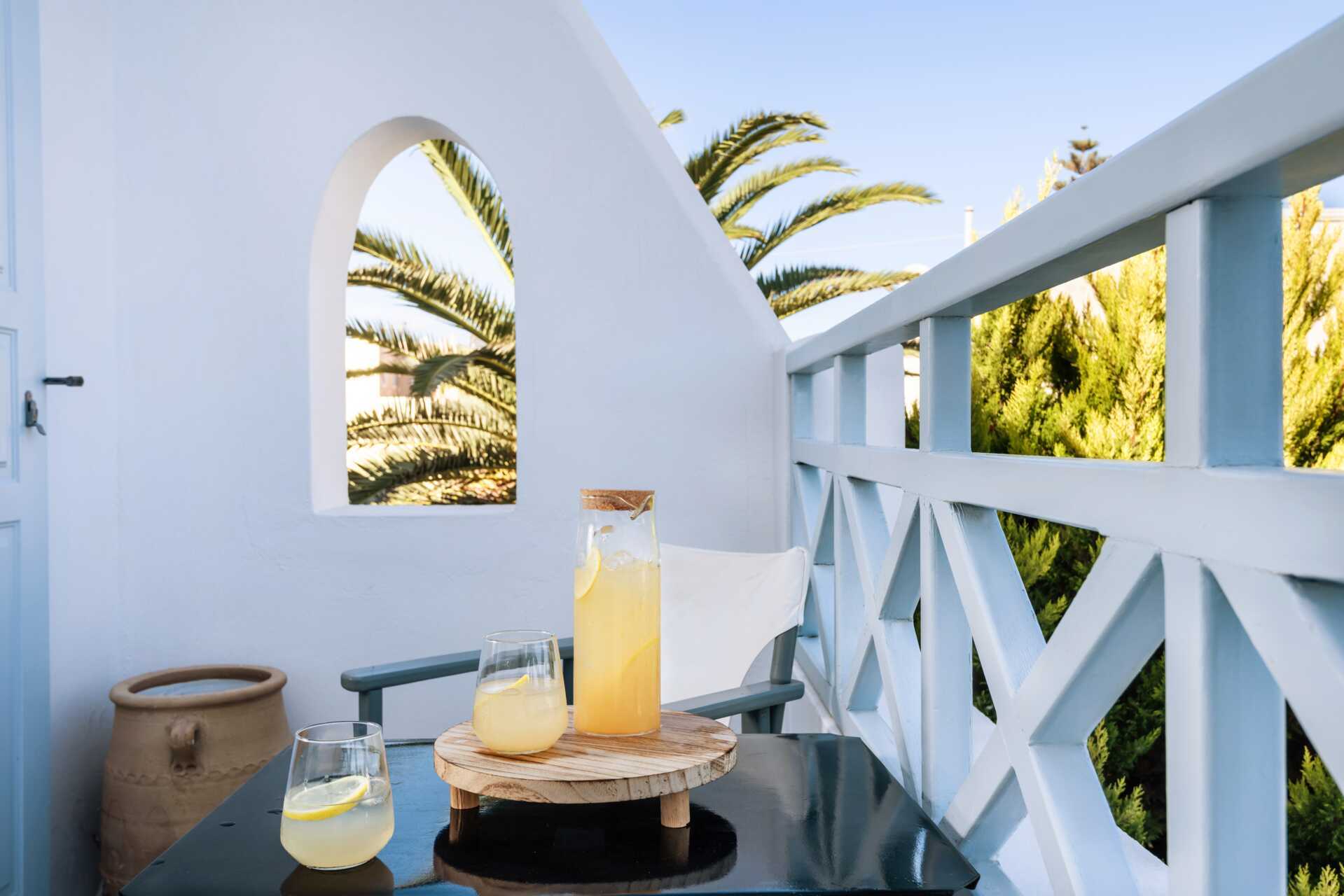 Dobbeltrom på Santorini Kastelli Resort på Santorini, Hellas.