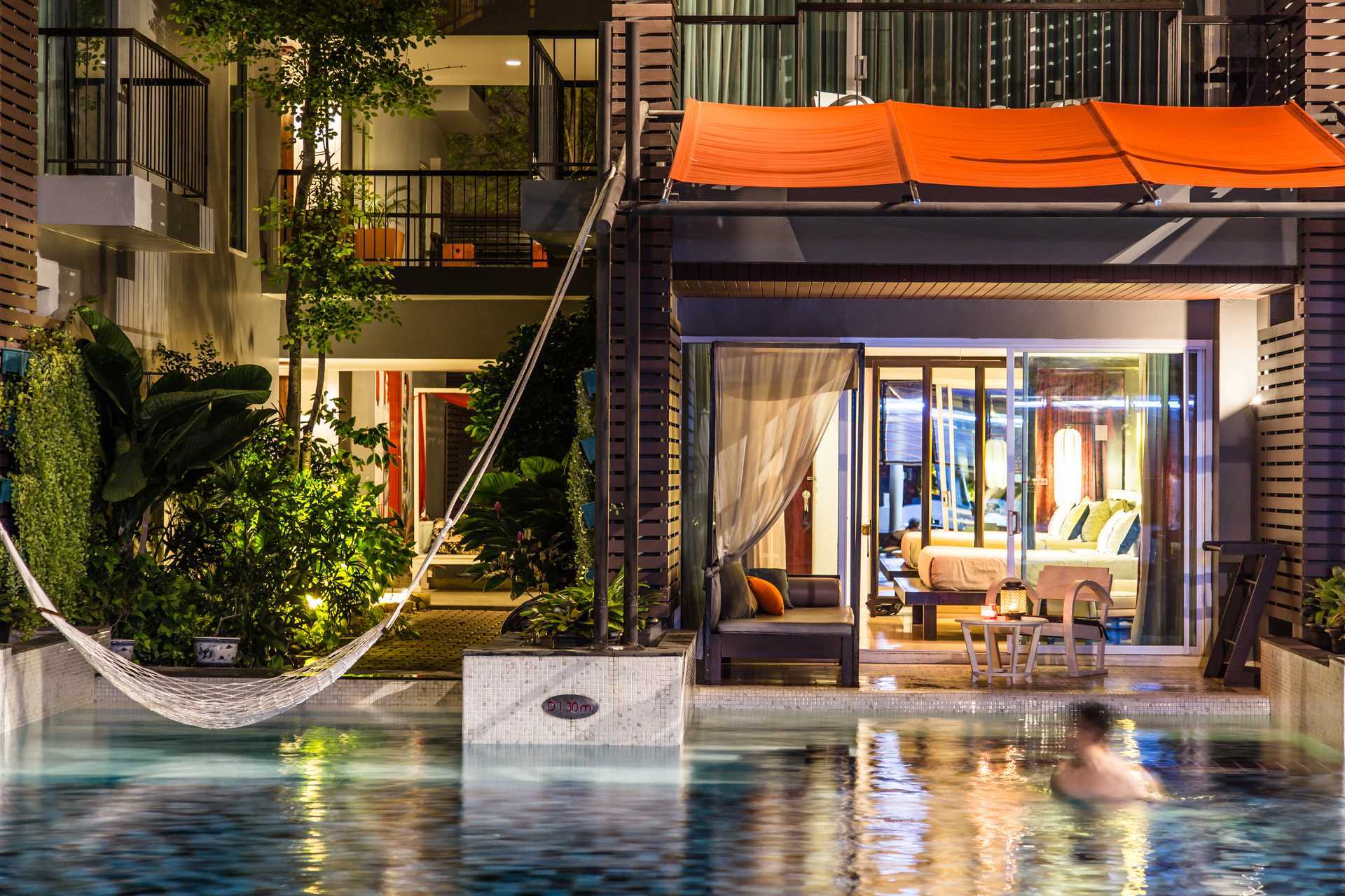 Dobbeltrom, poolrom på Red Ginger Chic Resort i Krabi, Thailand.