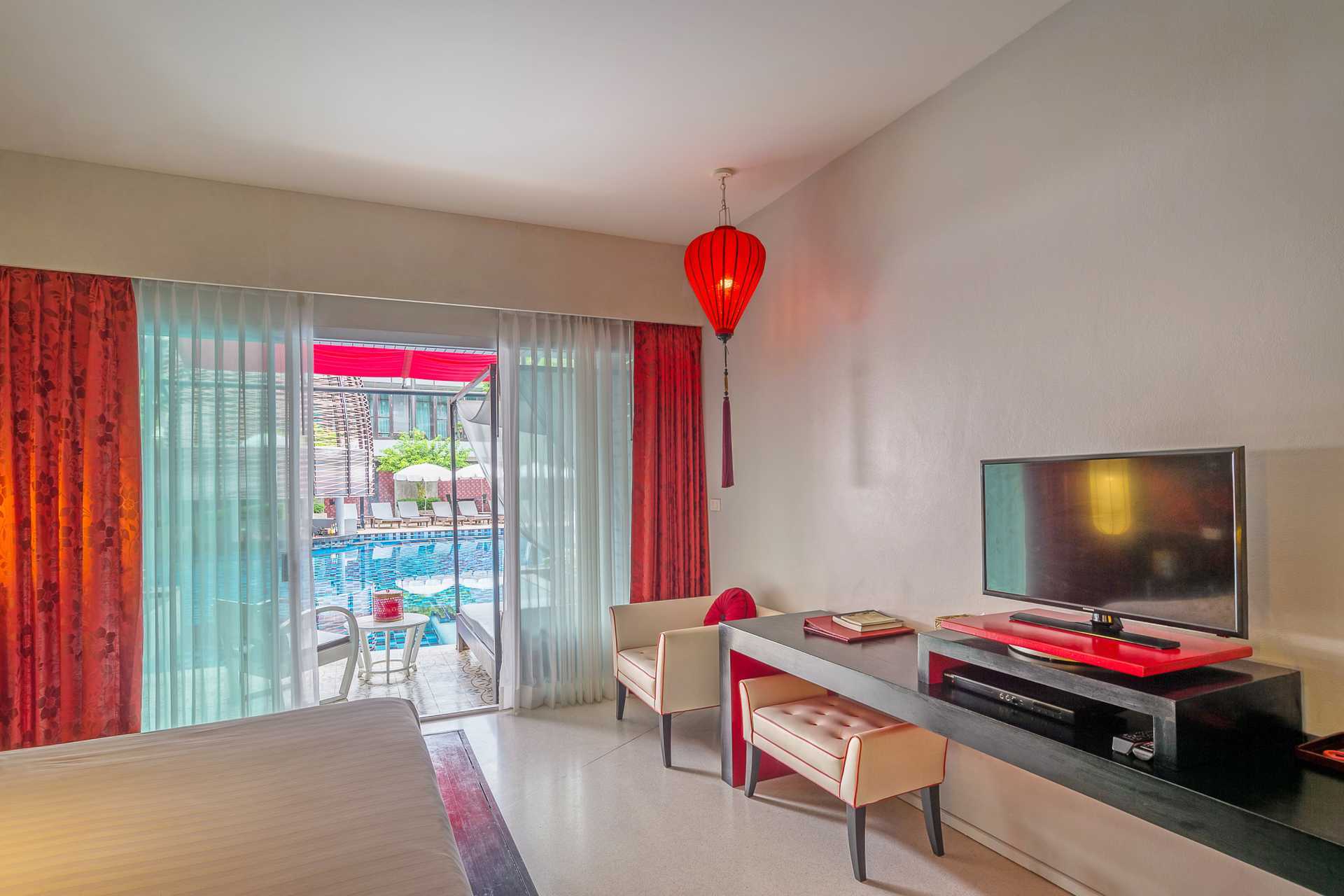 Dobbeltrom, poolrom på Red Ginger Chic Resort i Krabi, Thailand.