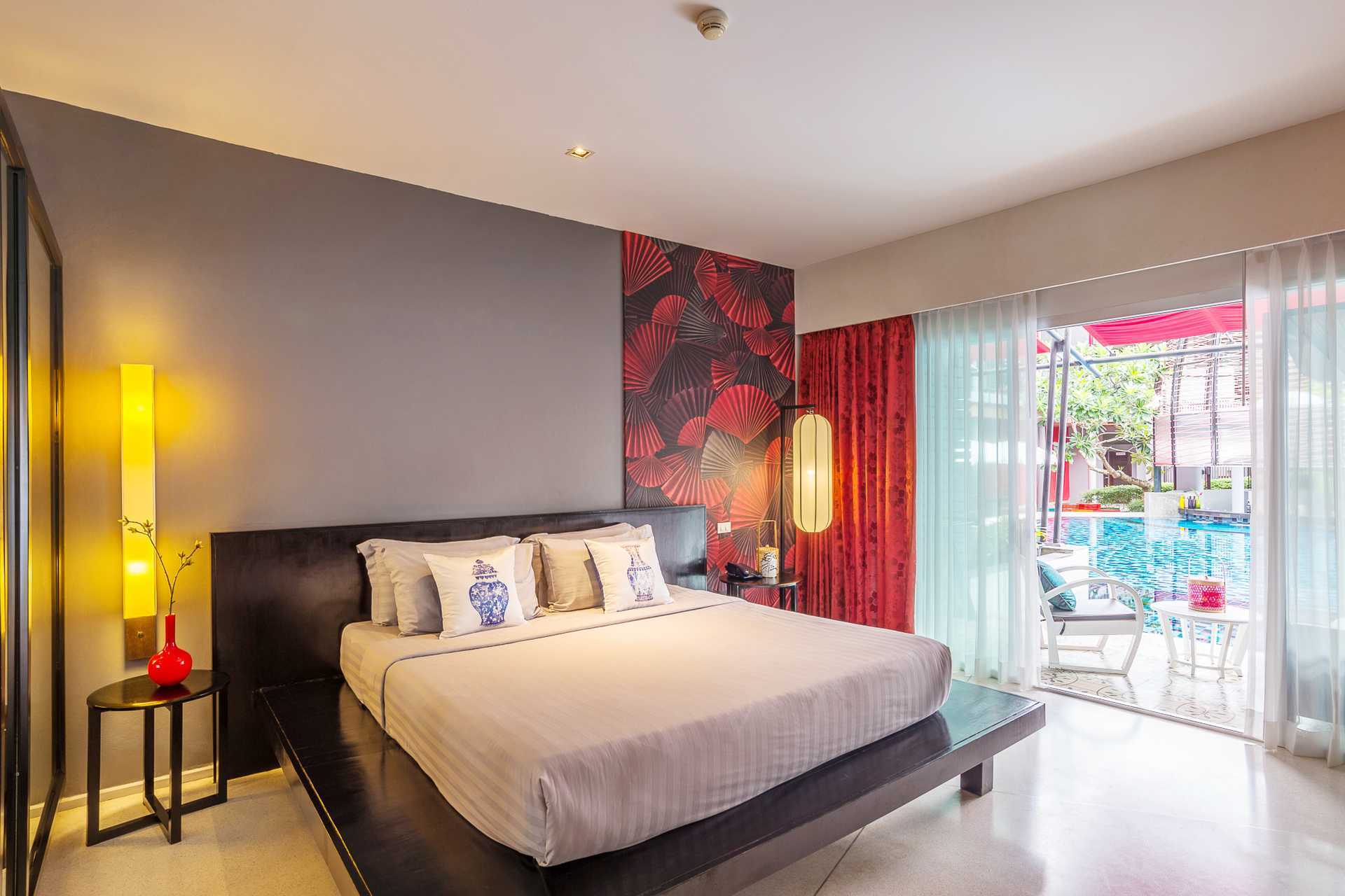 Dobbeltrom, poolrom på Red Ginger Chic Resort i Krabi, Thailand.