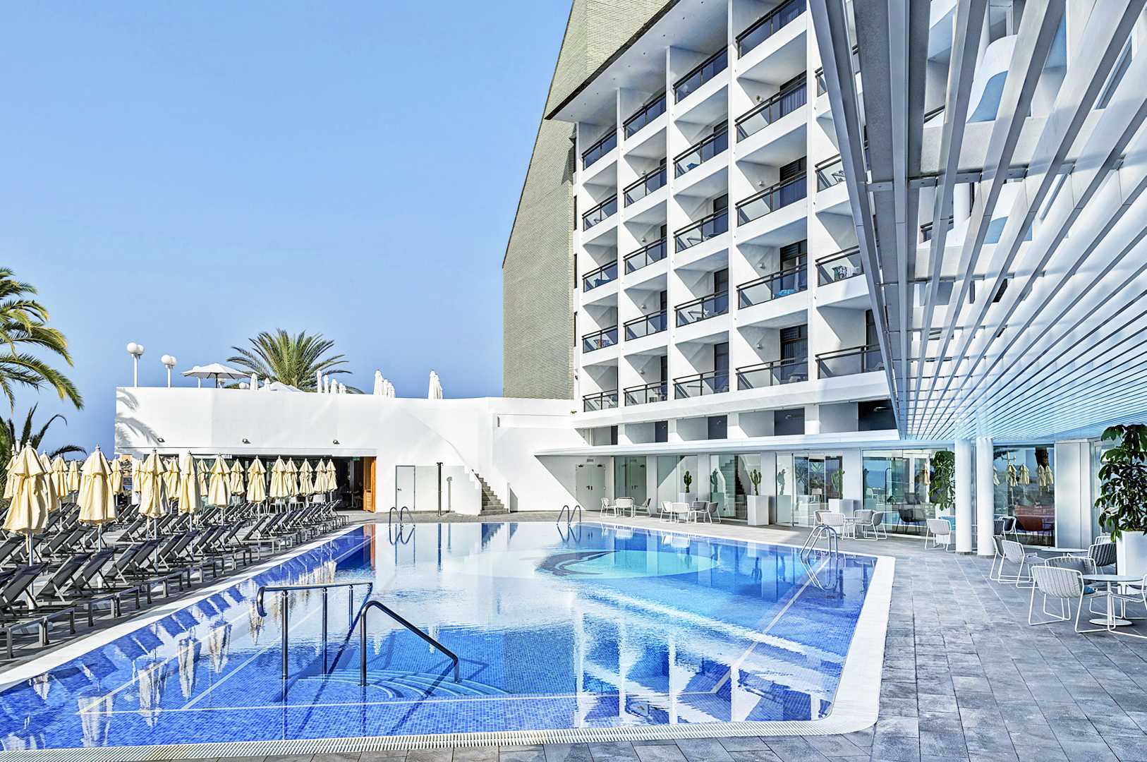 Basseng på Don Gregory by Dunas på Gran Canaria, Spania