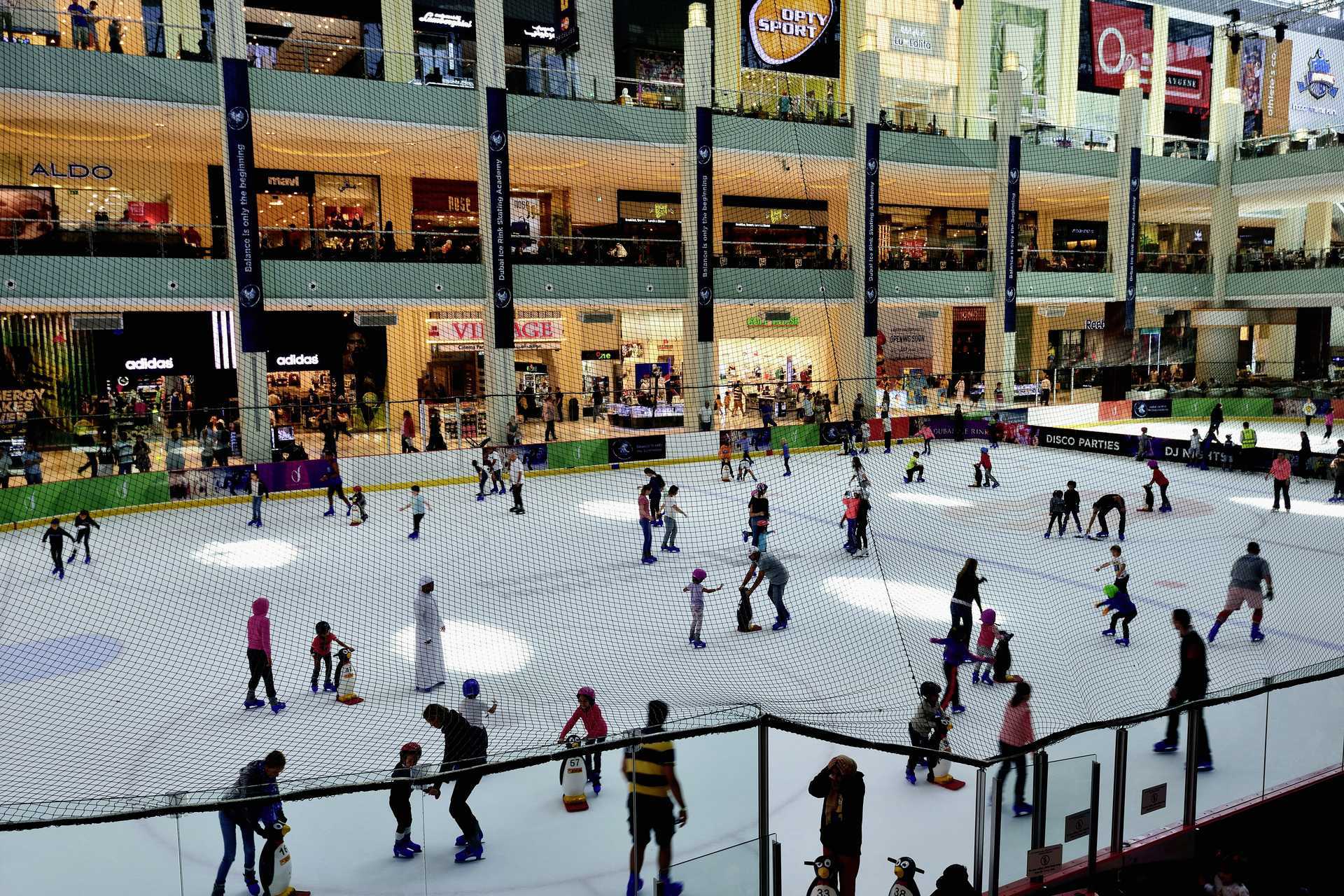 Skøyteis i Dubai Mall