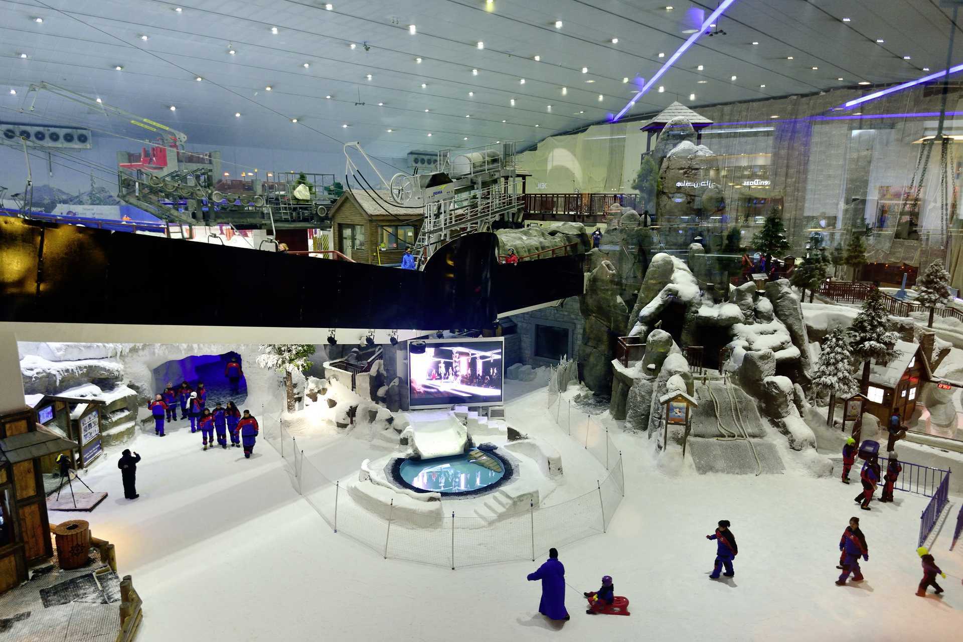 Ski Dubai i Mall of the Emirates i Dubai