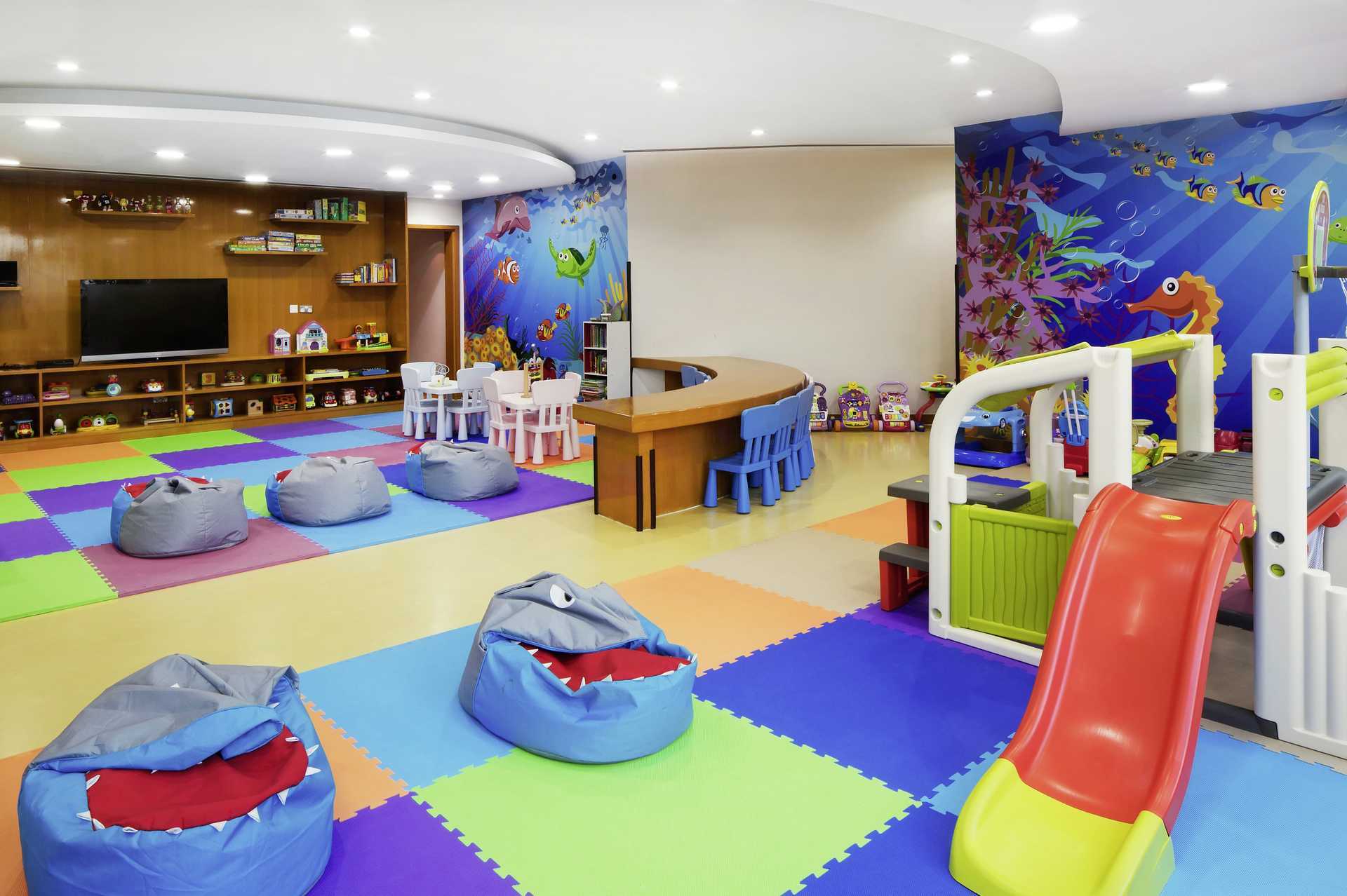 Lekerom på Dukes The Palm, et Royal Hideaway Hotel på Dubai Palm Jumeirah, De forente arabiske emirater.