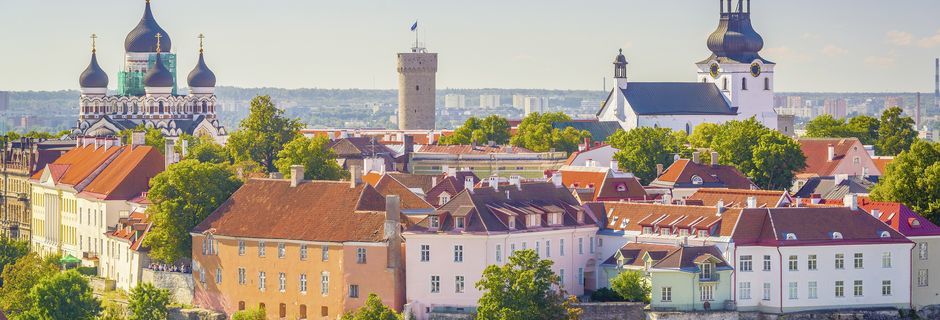 Estland er et perfekt reisemål for helgeturer. Her ser du Tallinn.