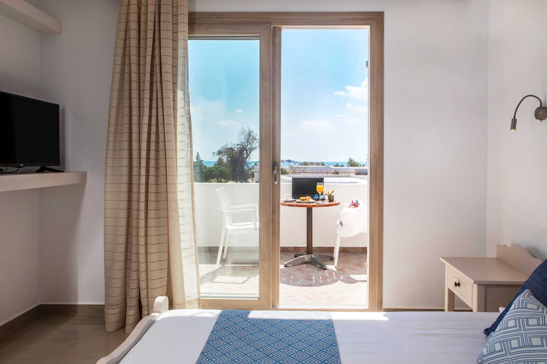 Ettromsleilighet på Evdokia i Agia Anna på Naxos, Hellas.