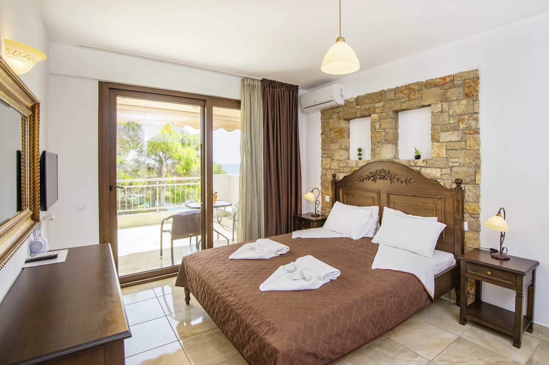 Ettromsleilighet på hotell Marilena på Alonissos, Hellas