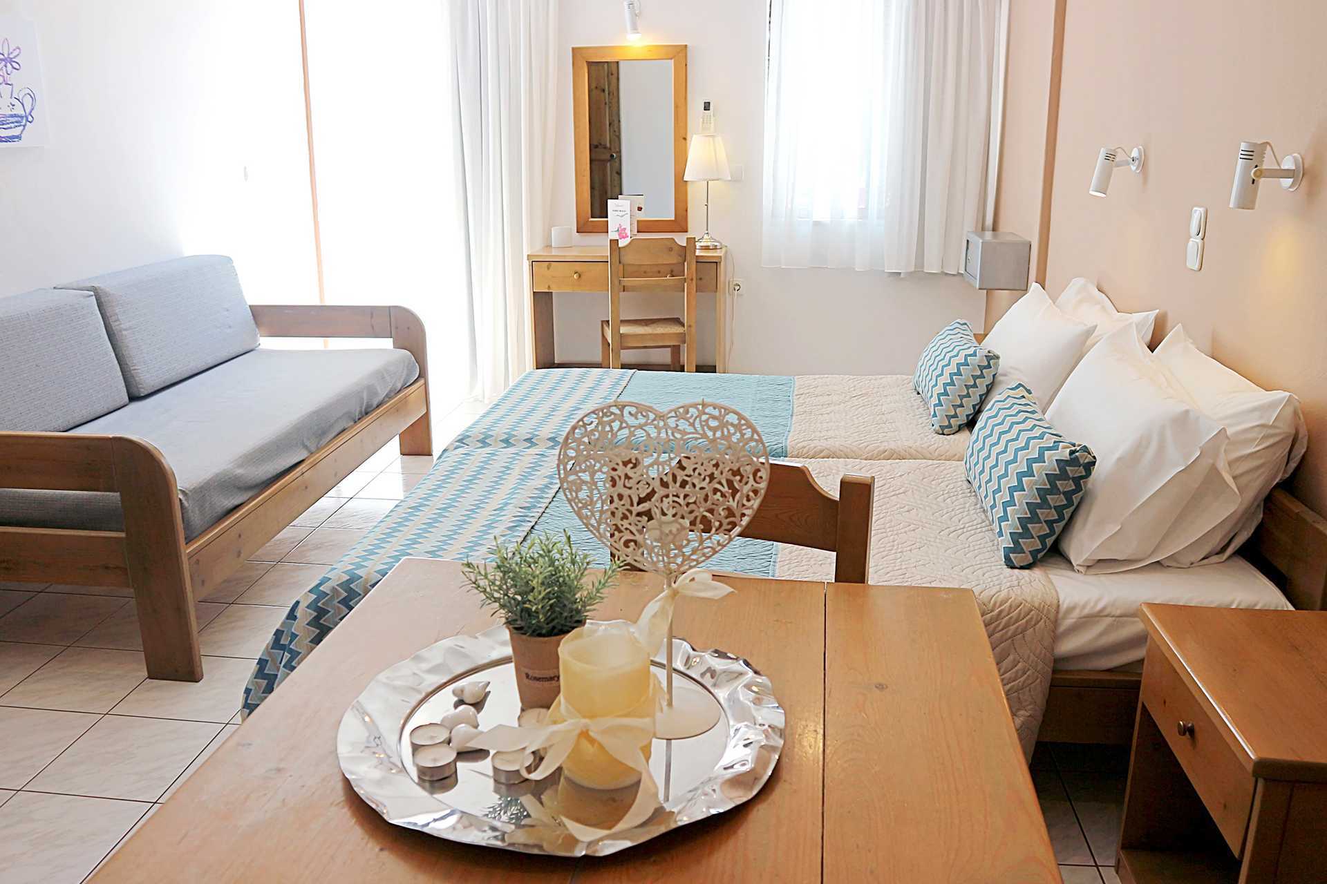 Ettromsleilighet på Sonio Beach i Platanias på Kreta, Hellas.