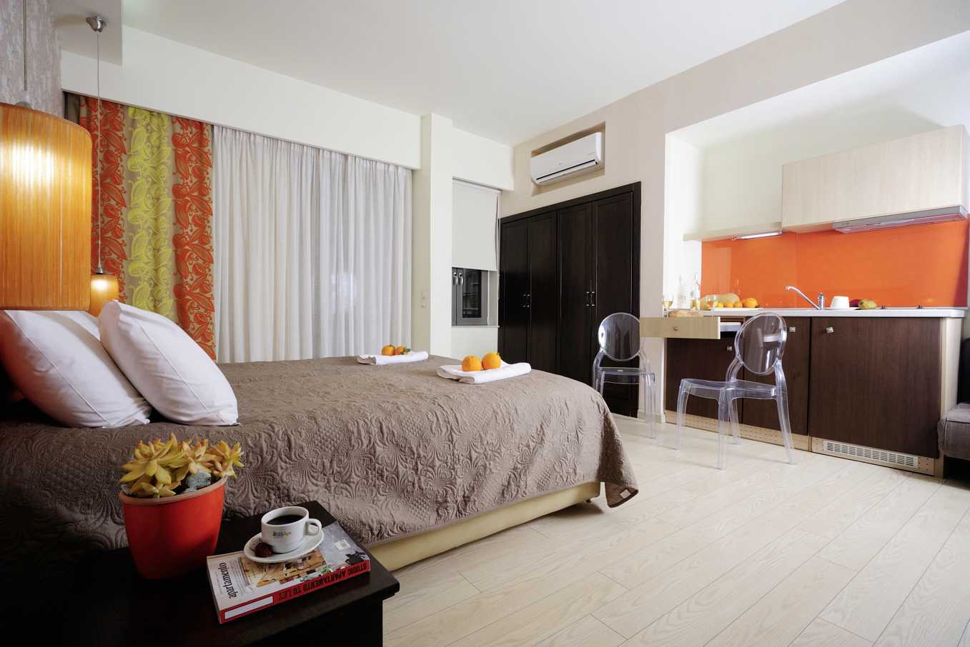 Ettromsleilighet på Steris i Rethymnon by på Kreta, Hellas.