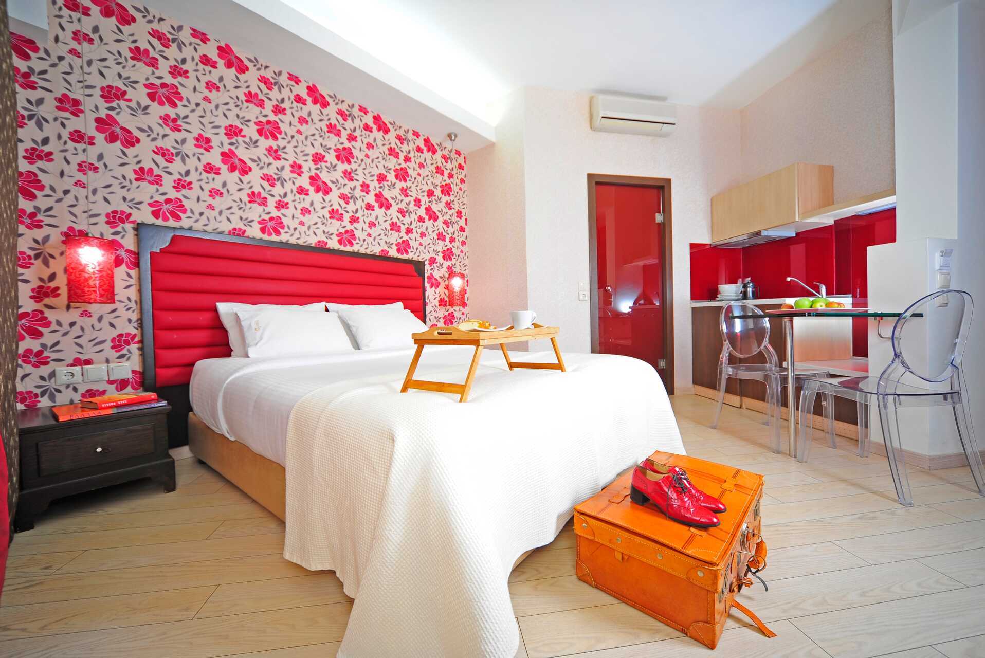 Ettromsleilighet på Steris i Rethymnon by på Kreta, Hellas.