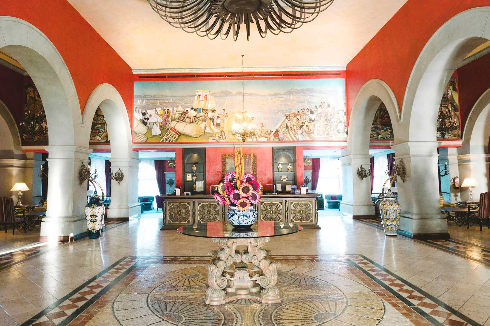 Lobbyen på Villa Cortés i Playa de las Americas, Tenerife.