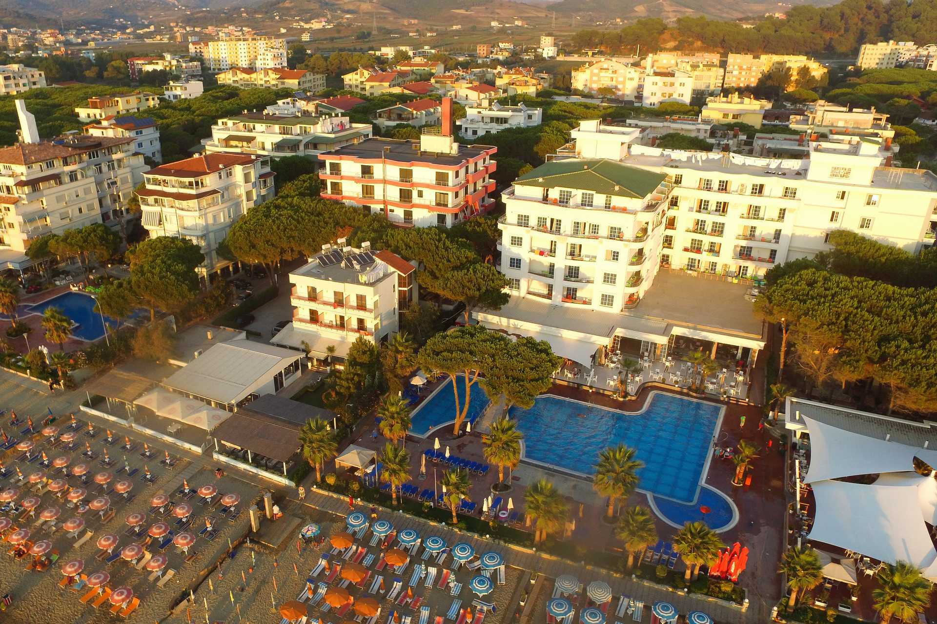 Hotell Fafa Premium på Durres riviera i Albania.
