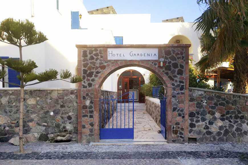Hotell Gardenia på Santorini, Hellas.