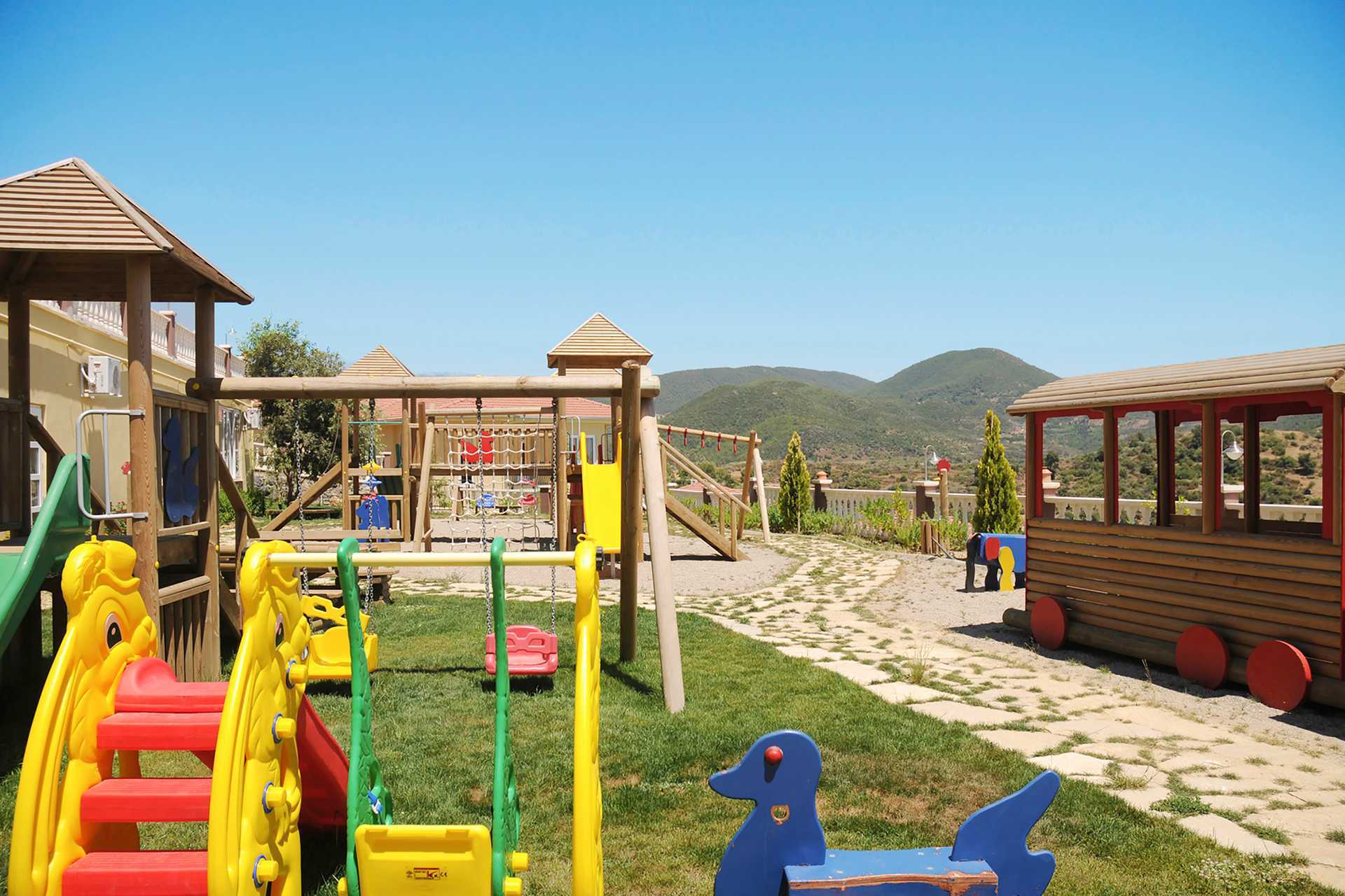 Barneklubb på Goldcity Holiday Resort i Alanya, Tyrkia.