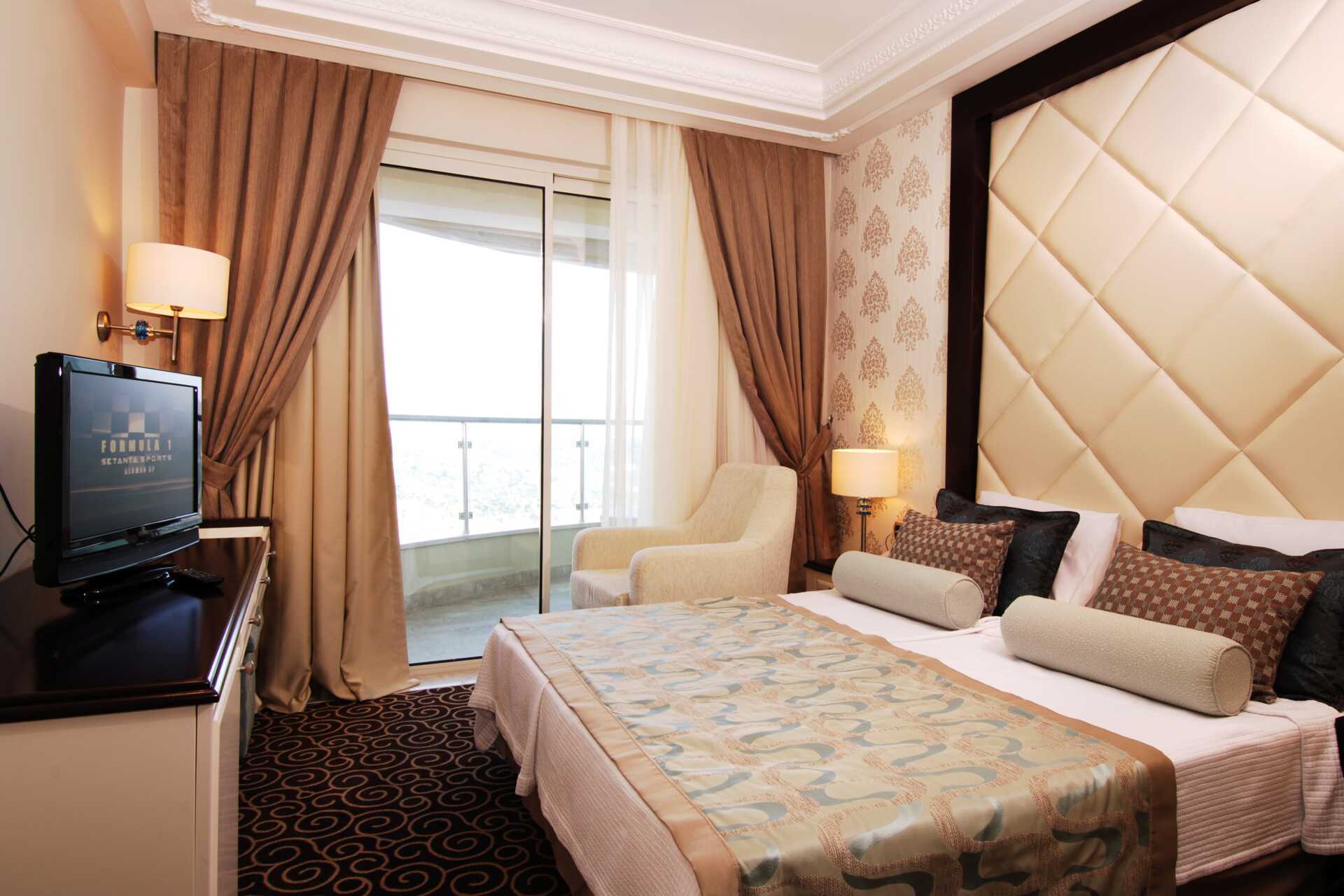 Dobbeltrom på Goldcity Holiday Resort i Alanya, Tyrkia.