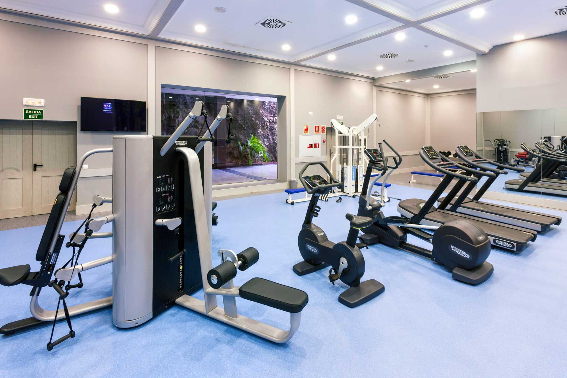 treningsstudio på Gran Castillo Tagoro Family & Fun på Lanzarote, Spania.