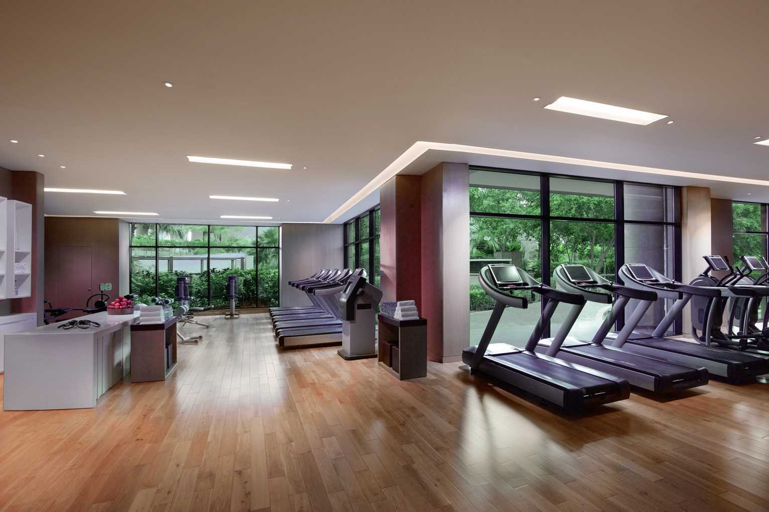 Treningsstudio på hotell Grand Hyatt, Dubai.