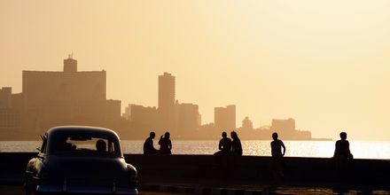Strandpromenaden el Malecón i Havanna
