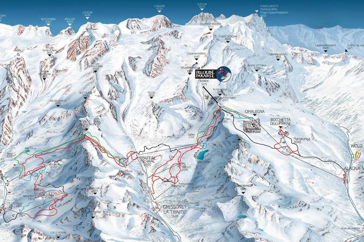 Heiskort - Monterosa Freeride Paradise