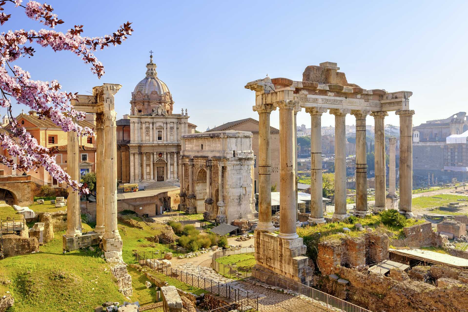 Forum Romanum i Roma, Italia.