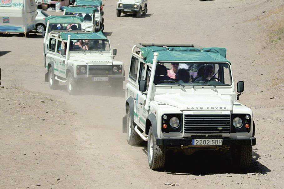 Jeepsafari på Jandiahalvøya