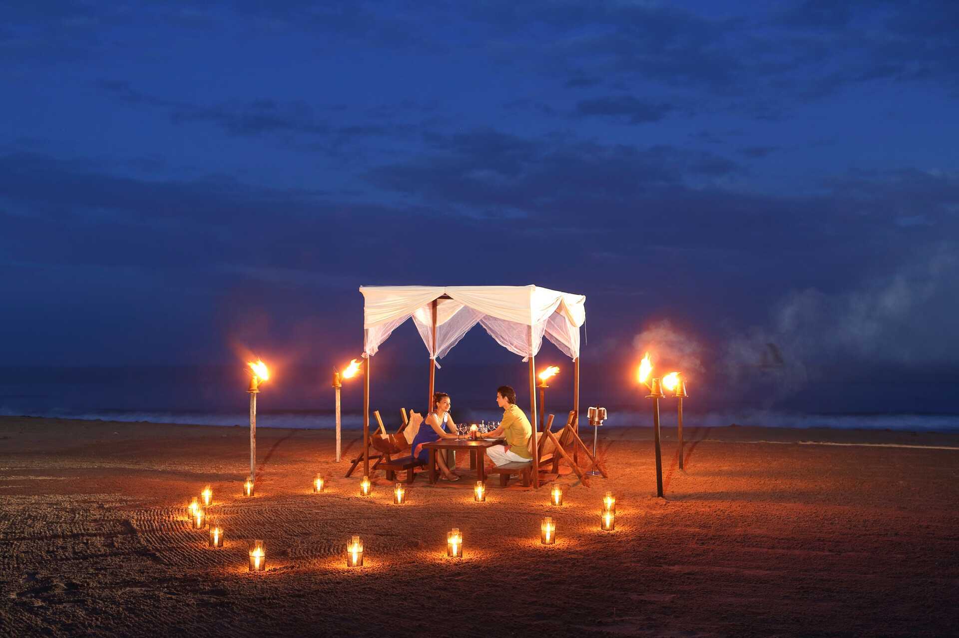 Nyt en intim middag under stjernene