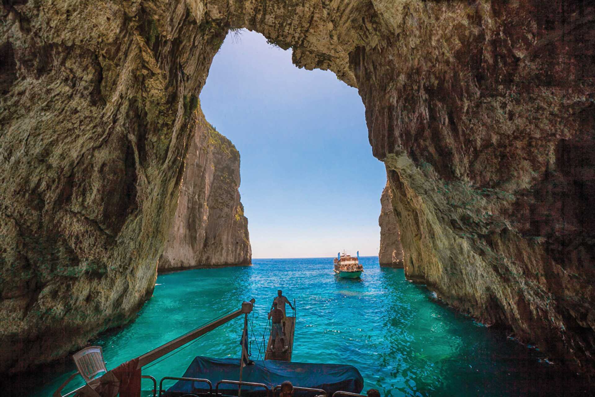 Naboøyene Paxos og Antipaxos med Paxos Ionian